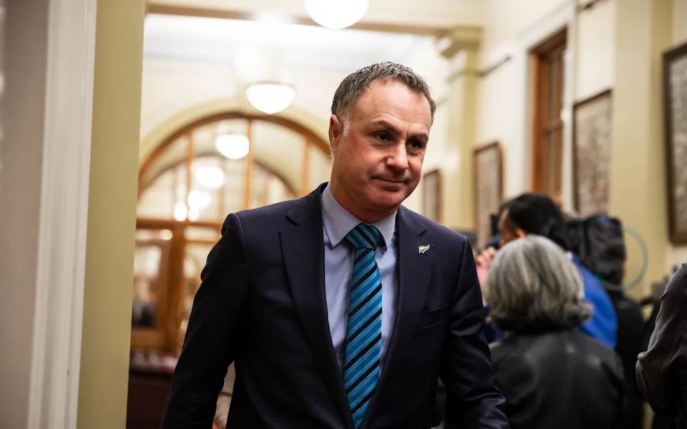 Climate Minister Simon Watts Photo / RNZ / Samuel Rillstone