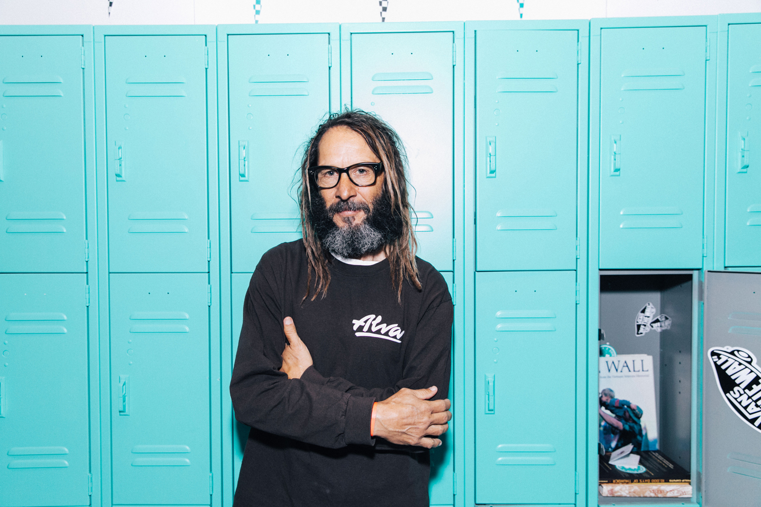 Iconic skate legend Tony Alva at the Vans ComfyCush launch in Brooklyn. Photo / Supplied