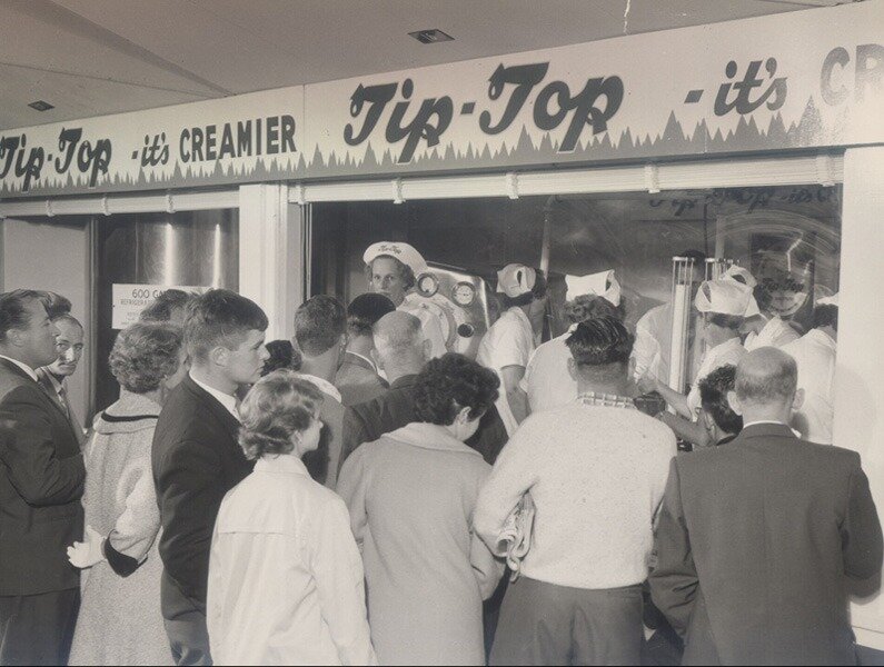  Tip Top has become an iconic New Zealand brand in the decades since it was established in 1935 by Albert Hayman and Leonard Malaghan.