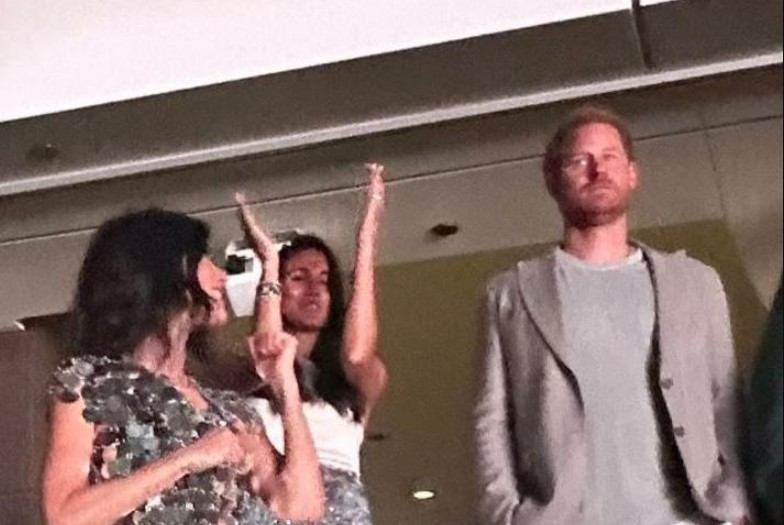 Prince Harry and Meghan were spotted at Beyonce’s Renaissance tour. Photo / Twitter