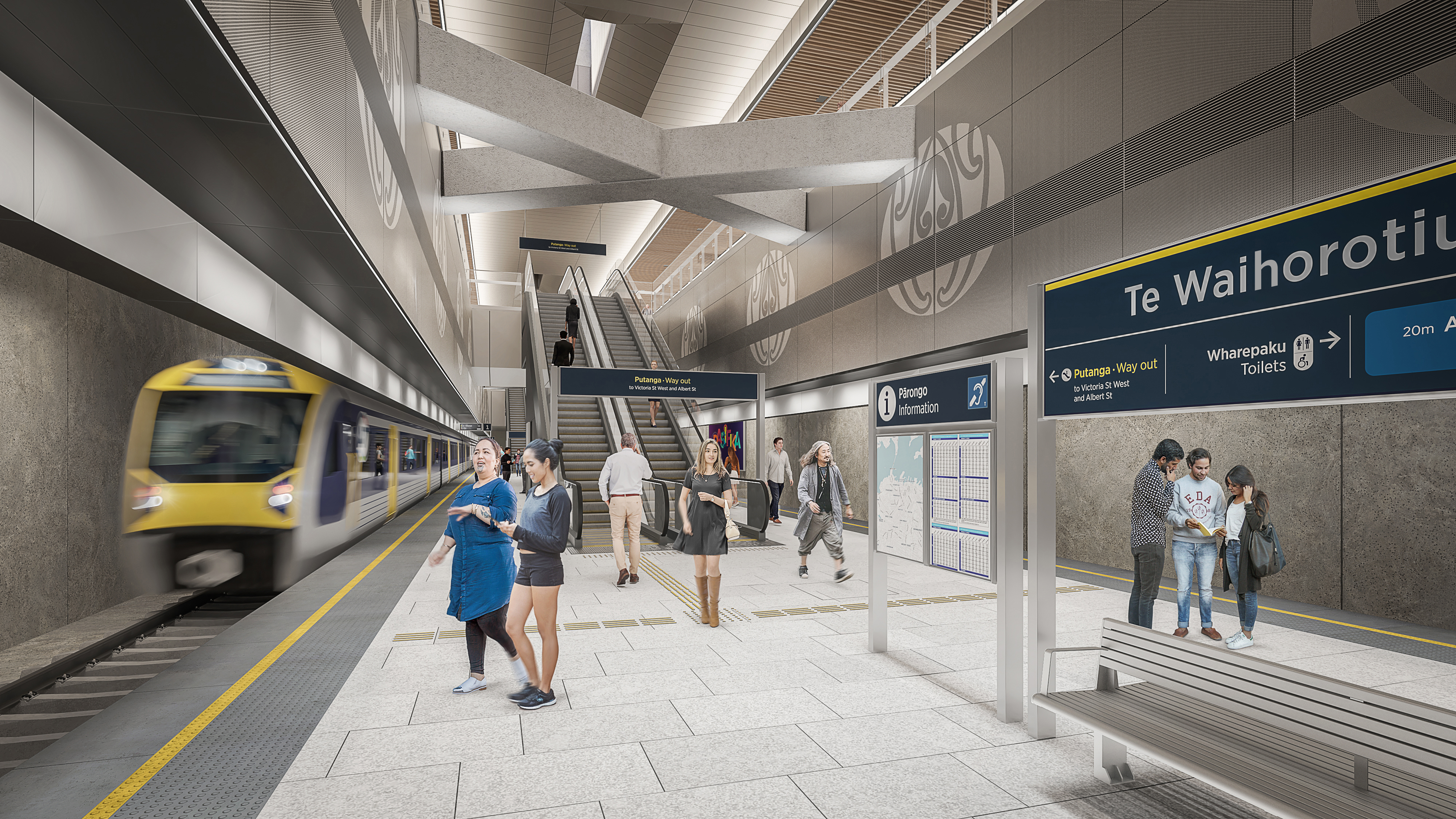 New images reveal re-designed Auckland City Rail Link stations and