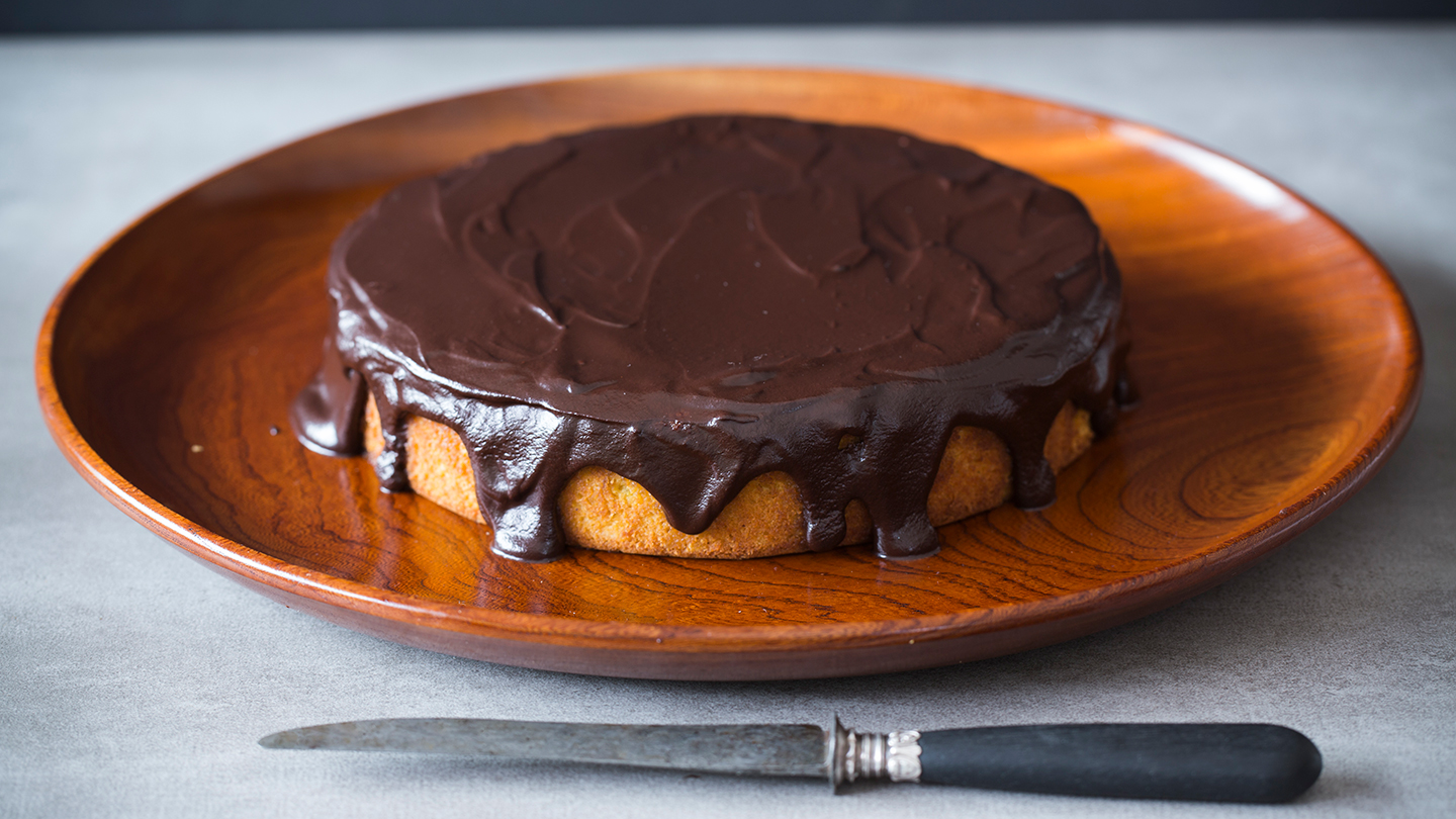 Eggless Ragi Dark Chocolate & Orange cake - Masala Mojo