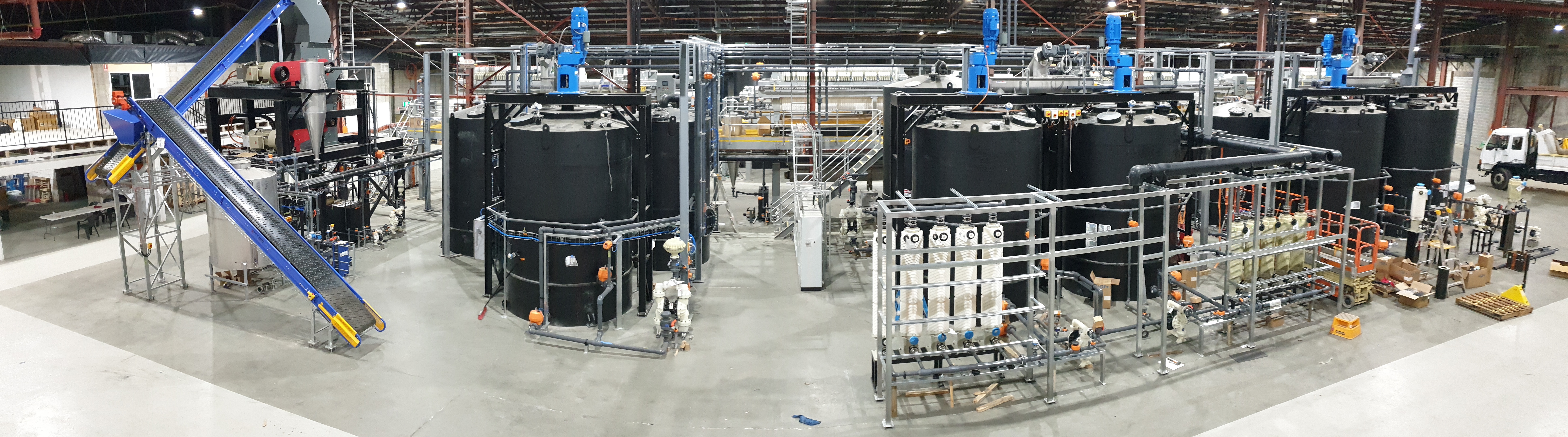 Another view of Mint's Sydney plant. Its next biorefineries will be in the US and Europe. There are no immediate plans for a plant in NZ, where the market is smaller and e-waste recycling rules are looser than the likes of Australia and the EU. Photo / Supplied