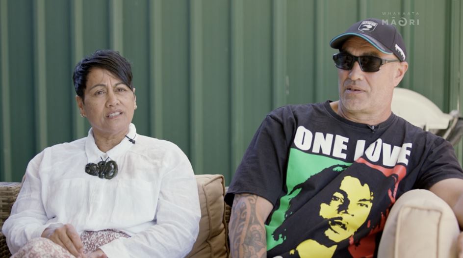 Briton's parents, Tangiwai and Anthony Nikora.