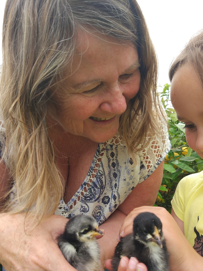 Jan Beatson's nature kindergartens don't have toys but the children find things to play with in the natural environment. Photo supplied