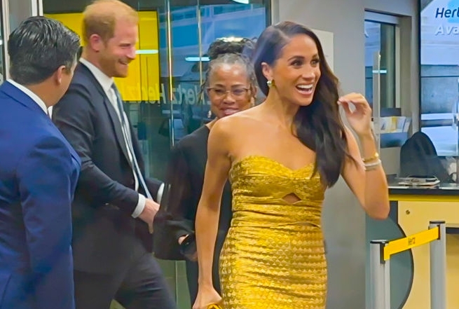 Prince Harry, Duke of Sussex, Doria Ragland and Meghan Markle, Duchess of Sussex, are seen arriving to the
