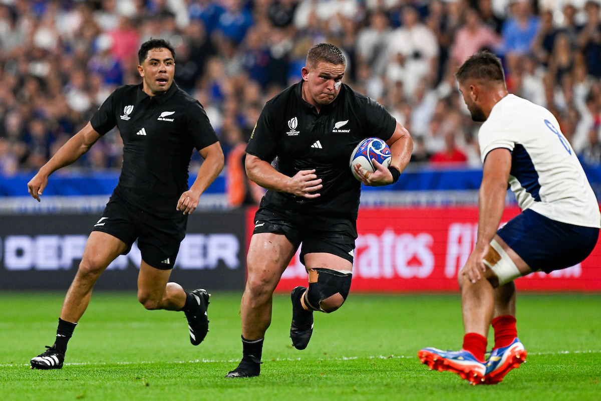 Ethan de Groot will miss the next two Rugby World Cup pool matches. Photo / Photosport