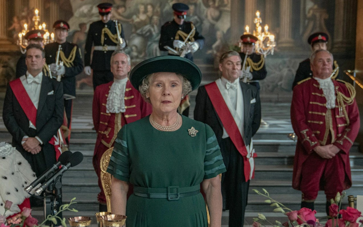 Annus Horribilis: Imelda Staunton as Queen Elizabeth II in The Crown season five. Photo /Netflix