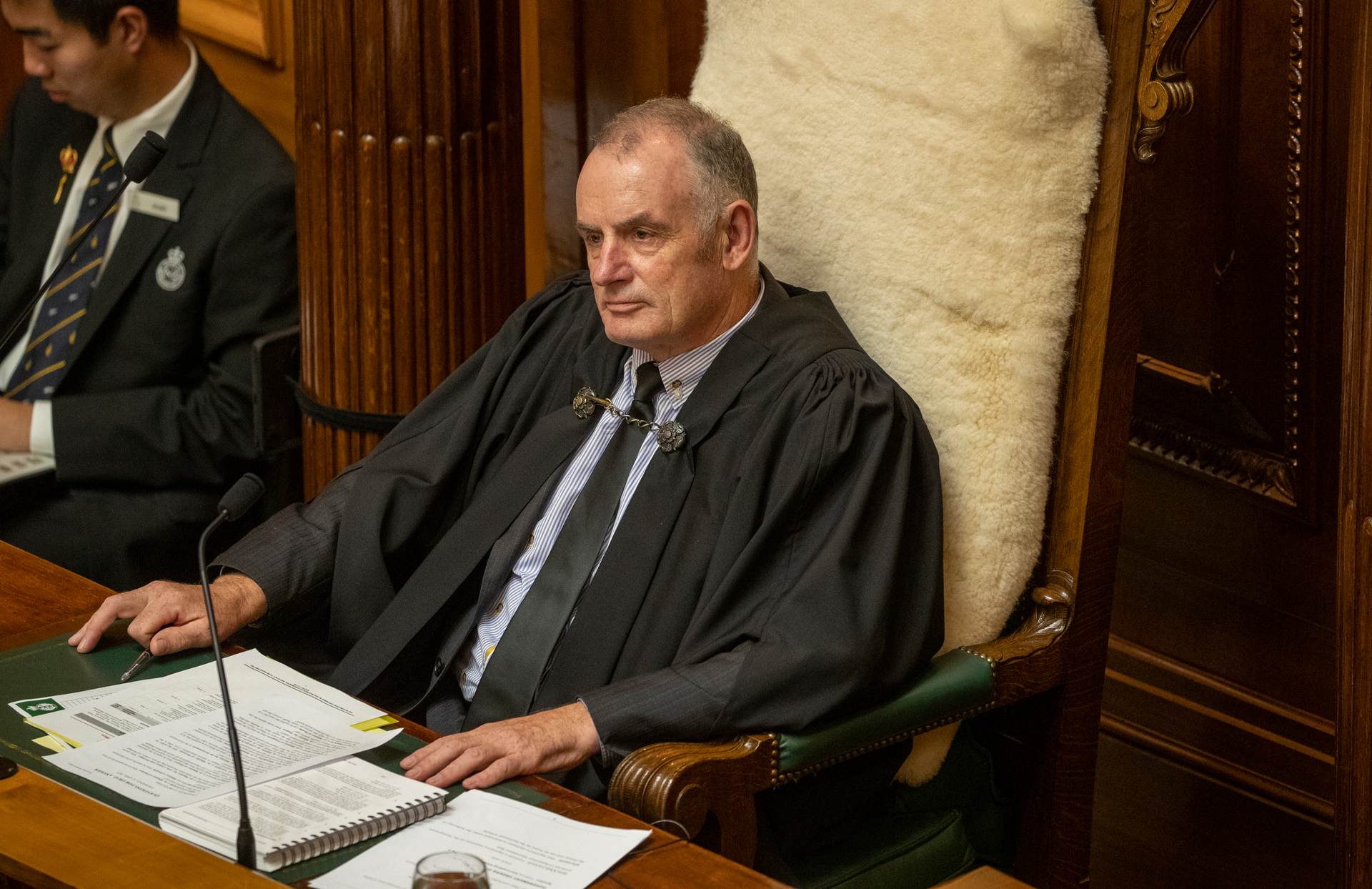 The Speaker, Trevor Mallard, during Question Time in Parliament. Photo / Mark Mitchell