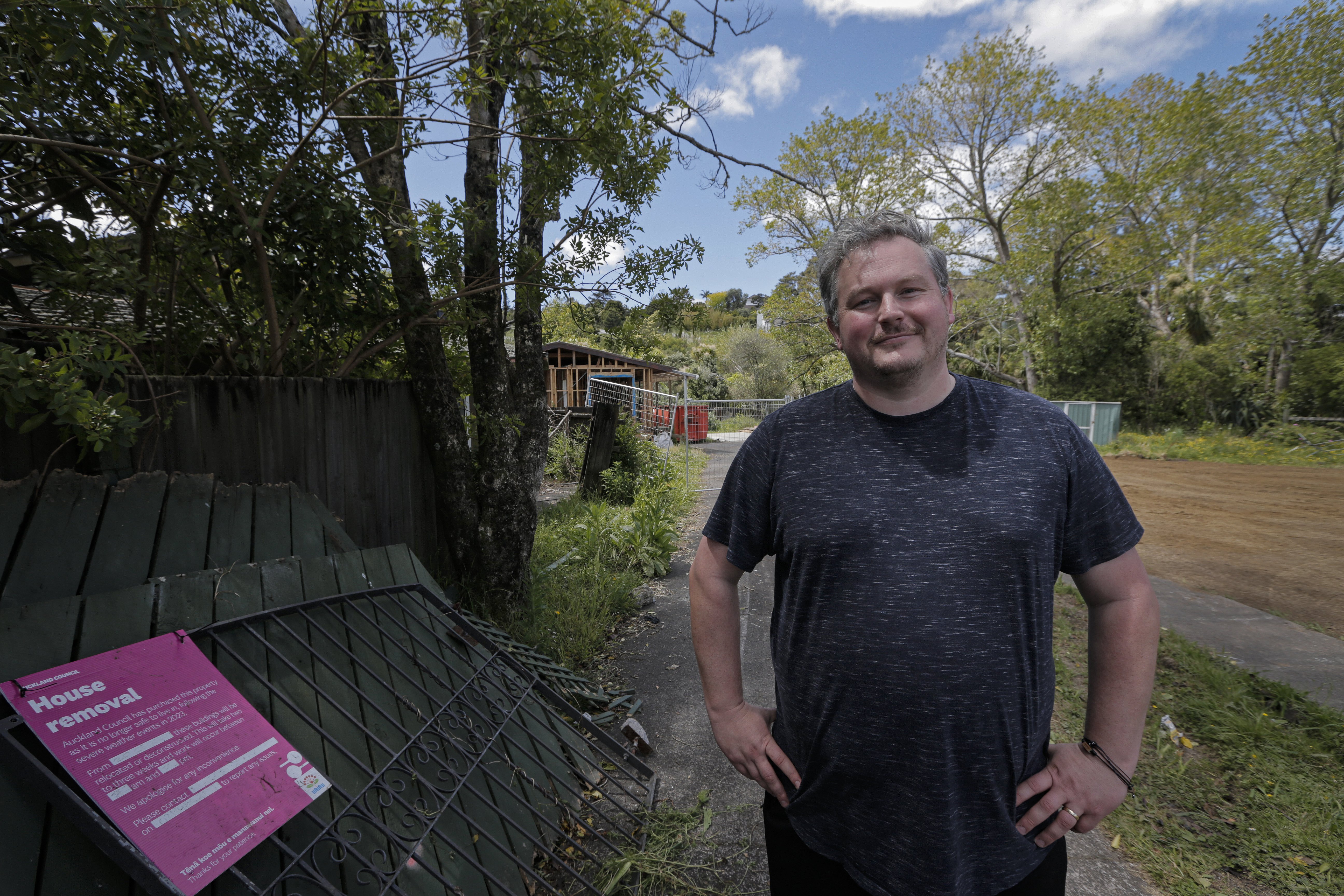 Lyall Carter, chair of West Auckland is Flooding (WAIF). Photo / Alex Burton