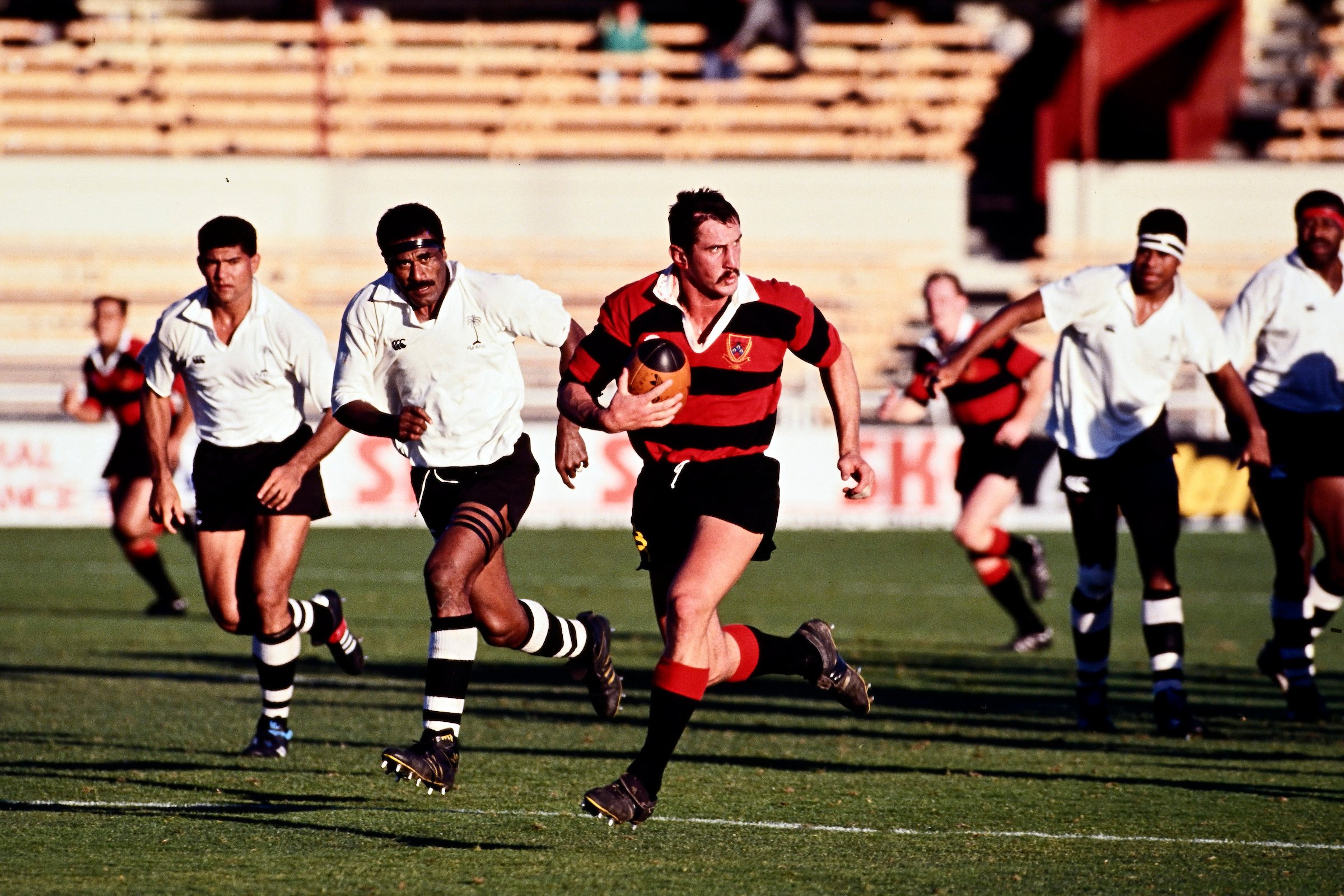 Rob Penney in action for Canterbury against Fiji in 1991. Photo / Photosport
