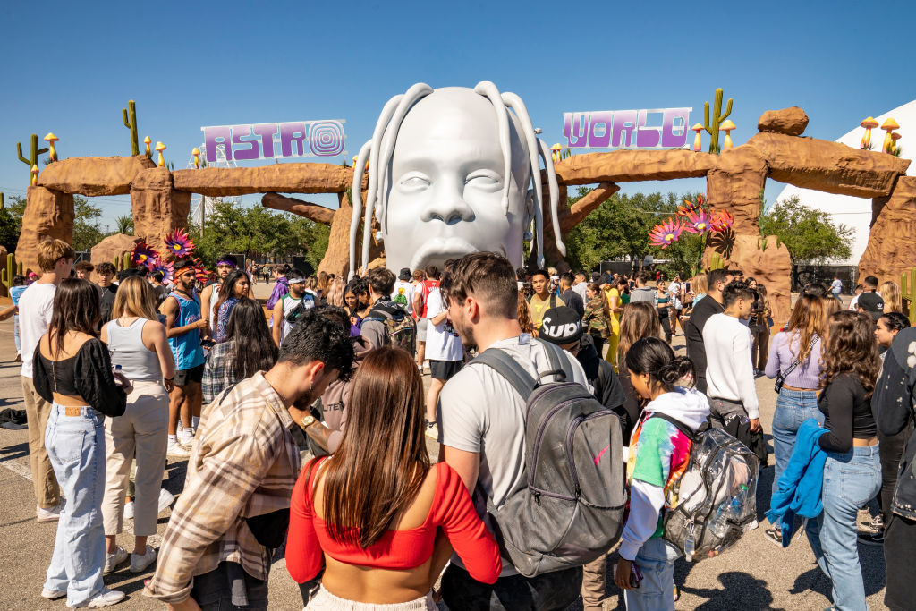 Fans during 2021 Astroworld Festival at NRG Park on November 05. Photo / Getty Images