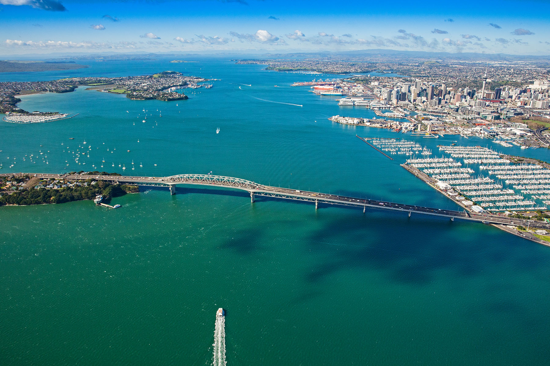 Auckland's Harbour Bridge.