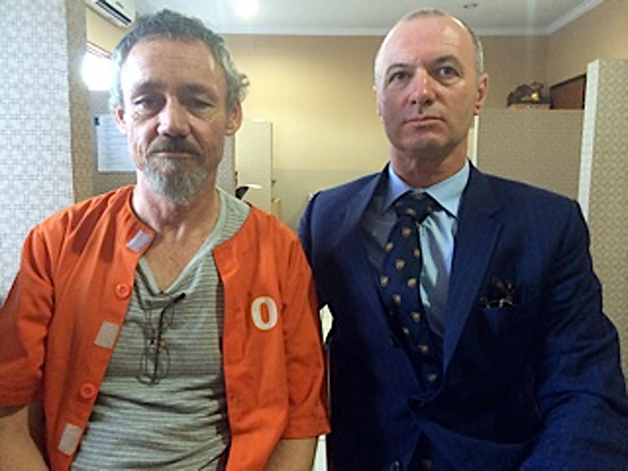 Tauranga-based lawyer Craig Tuck, right, with Antony de Malmanche, who was arrested in Bali and charged with drug smuggling. Photo / Supplied, File 
