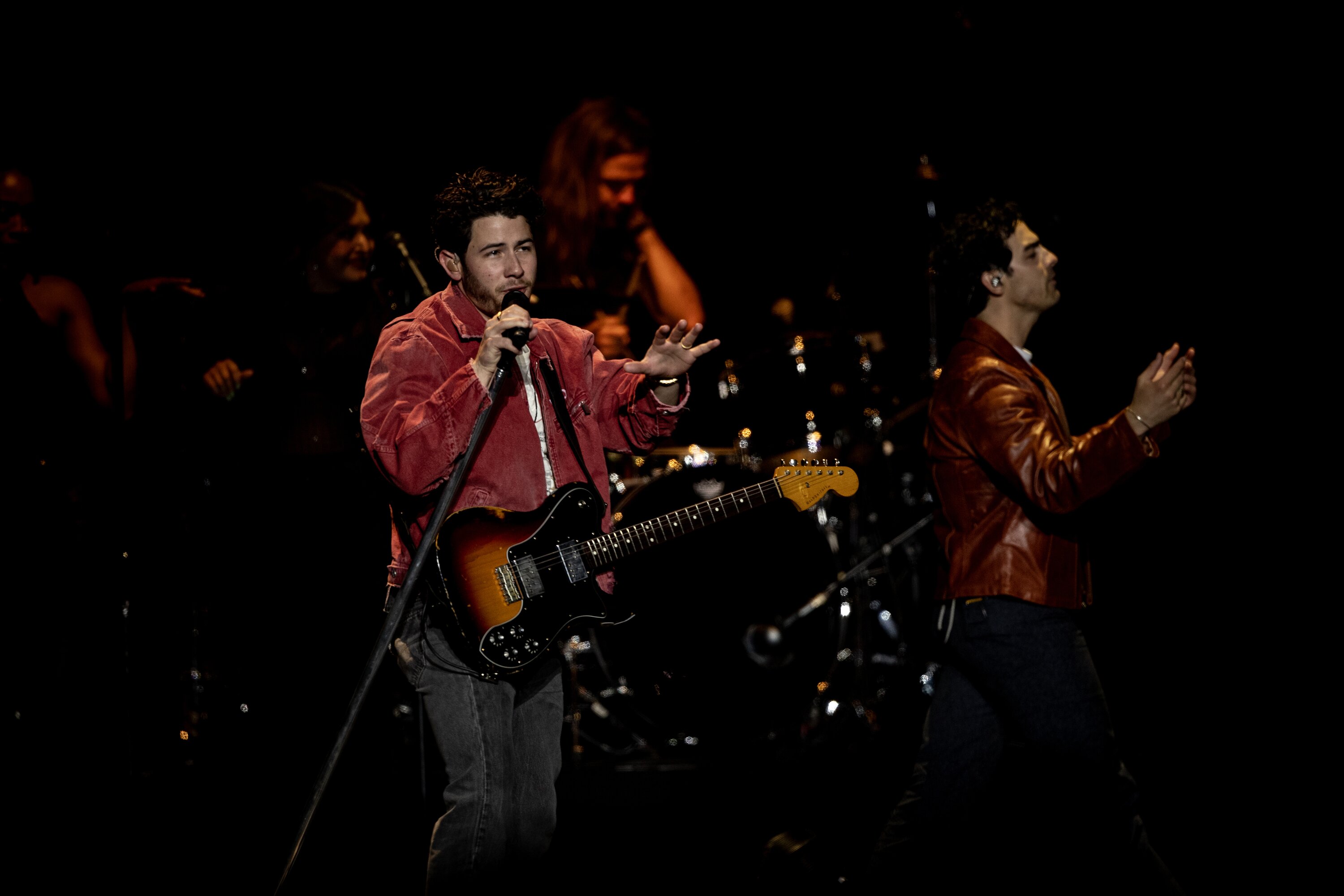 Nick Jonas and his brothers rocked Spark Arena. Photo / Dean Purcell