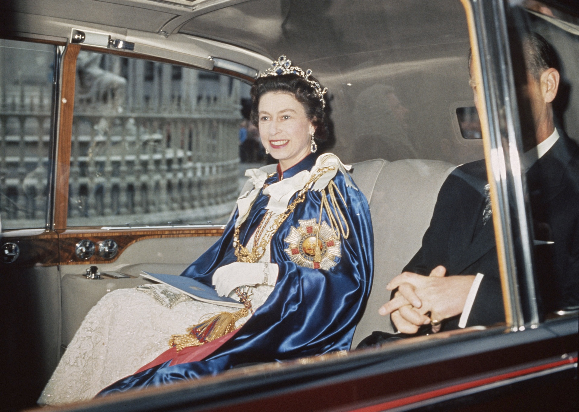 Queen Elizabeth II attends a service for the Order of St Michael and St George at St Paul's Cathedral in 1968. Photo / Getty Images