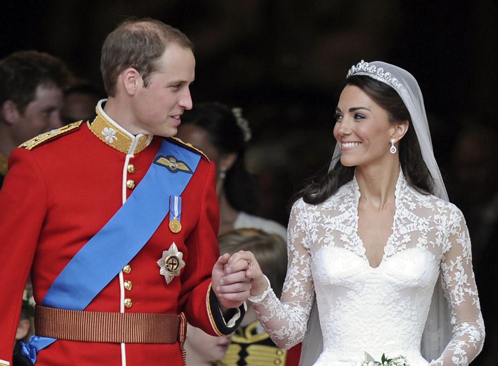 Catherine, Princess of Wales was the first royal bride to have a university degree. Photo / AP