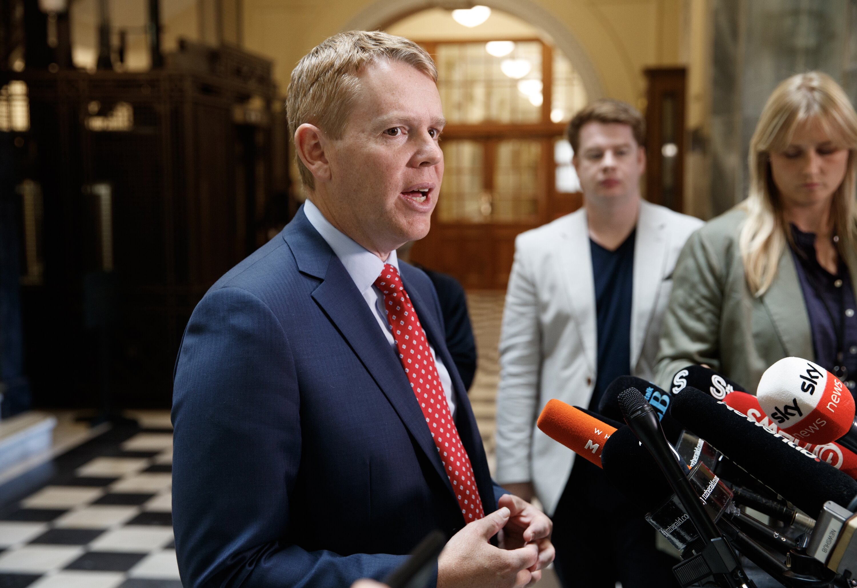 Labour leader Chris Hipkins is only one point behind Christopher Luxon in the preferred prime minister poll. Photo / Mark Mitchell