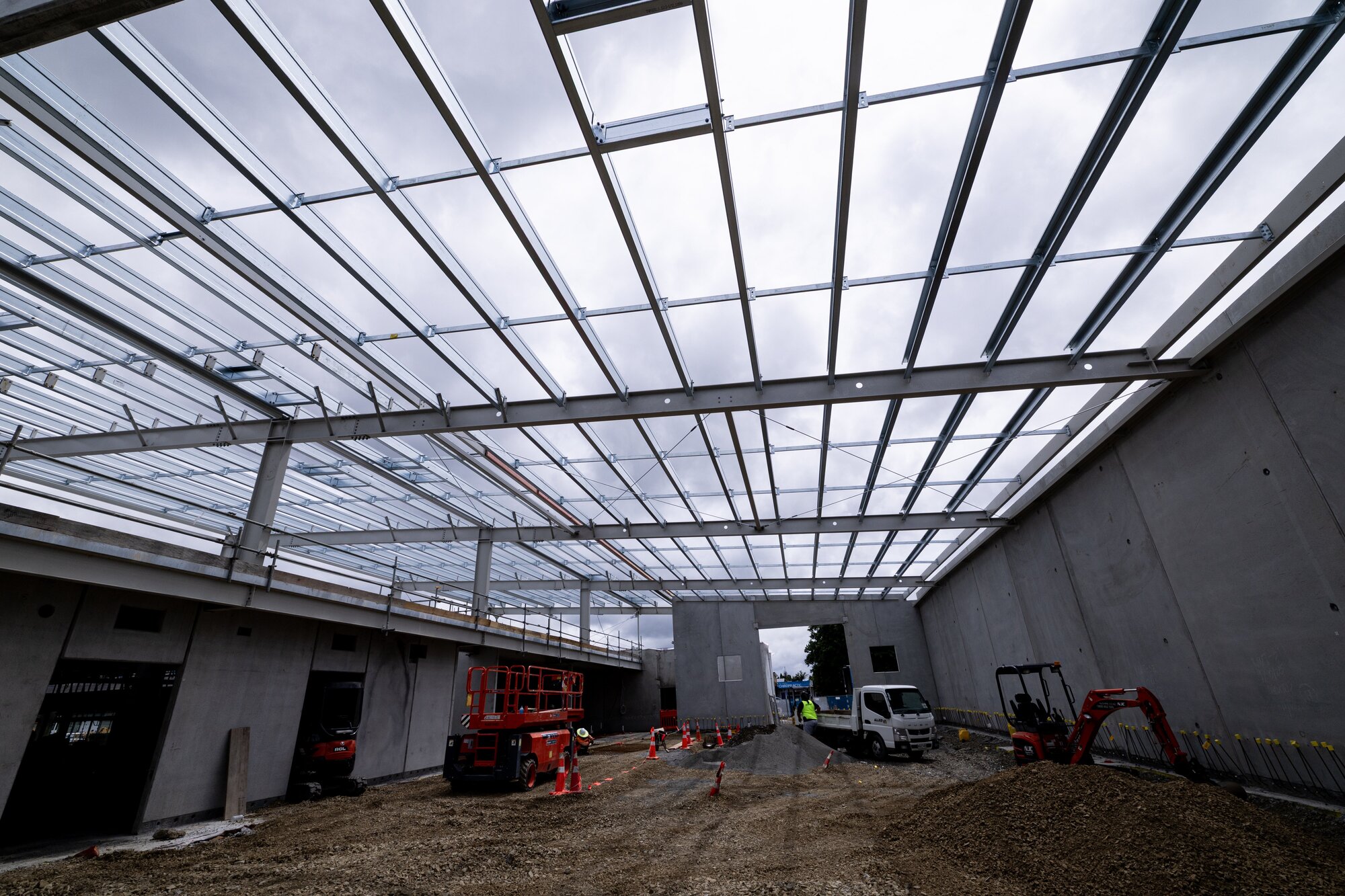 The big expansion work going on at the ex-Woolworths in Te Atatū. Photo /  Dean Purcell