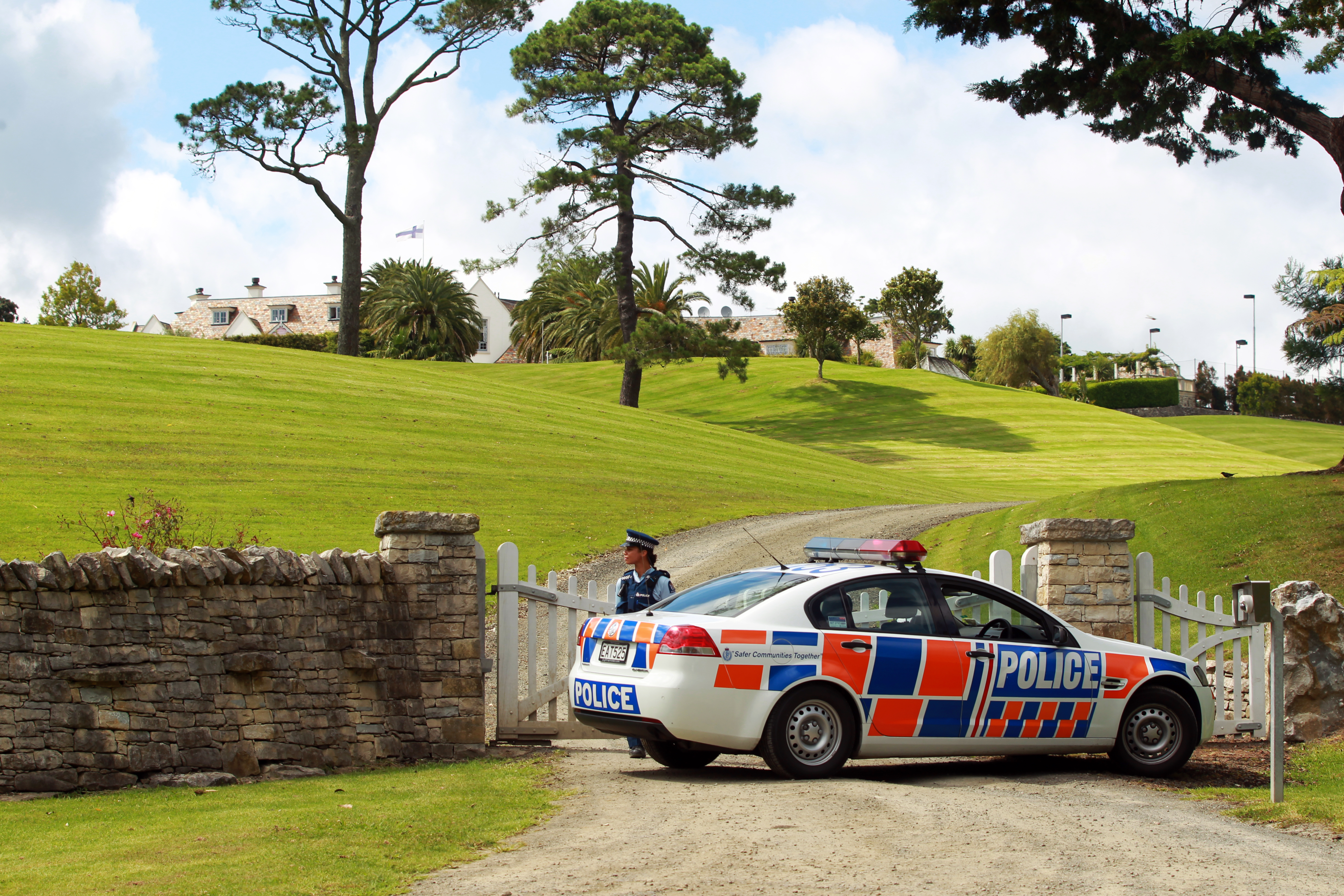 The Dotcom Mansion in Coatesville, Auckland, where Kim Dotcom lived in 2012 and was arrested by police in support of a global FBI operation. Photo / File