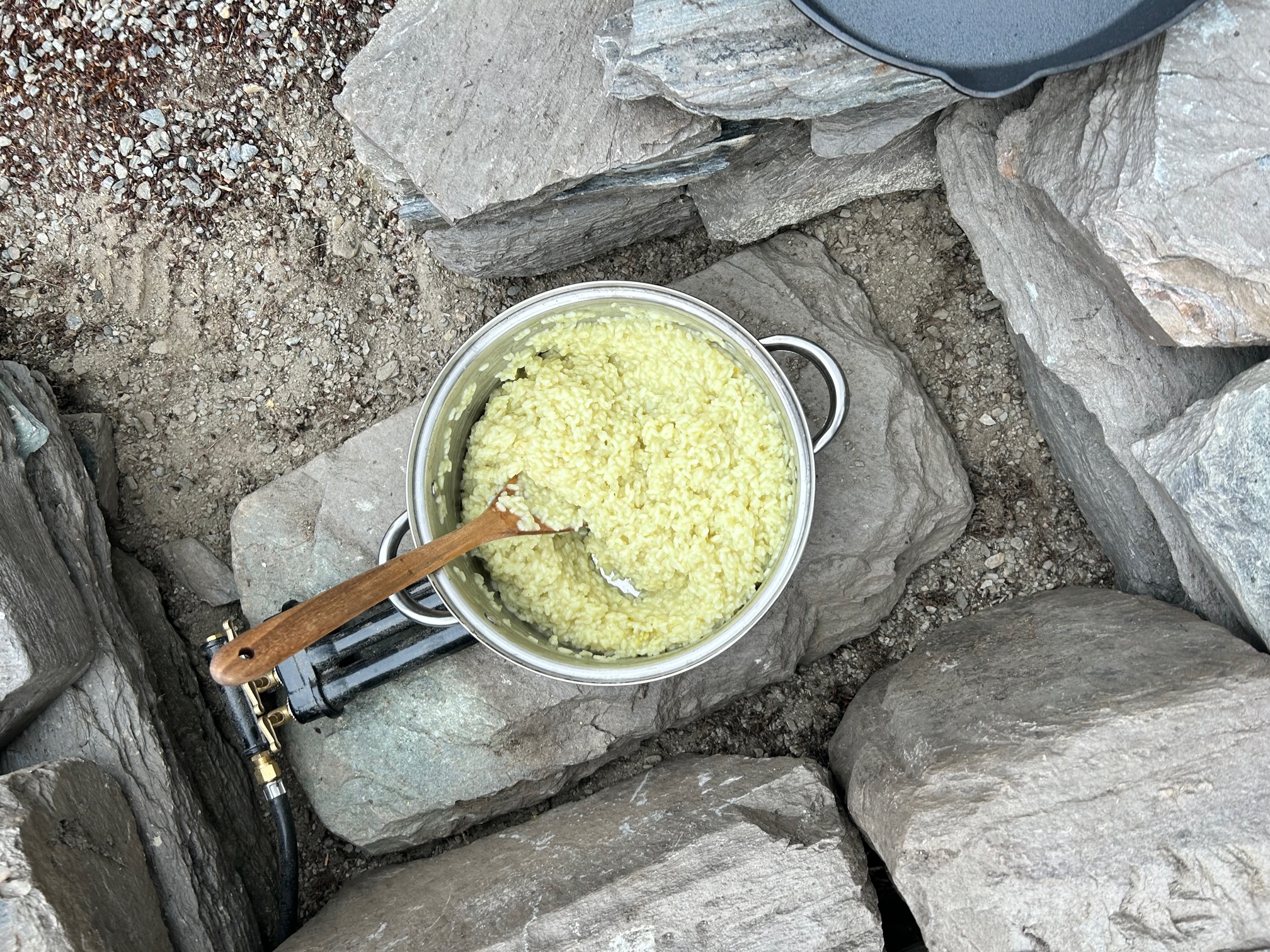 The rice was noticably yellow from ample chicken stock flavouring. Photo / NZ Herald