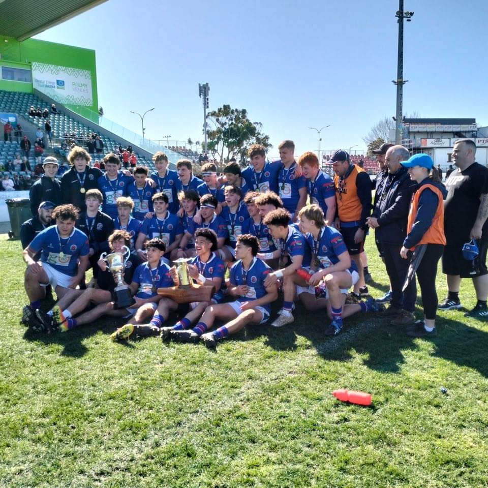 Southland Boys with their 2023 trophies.