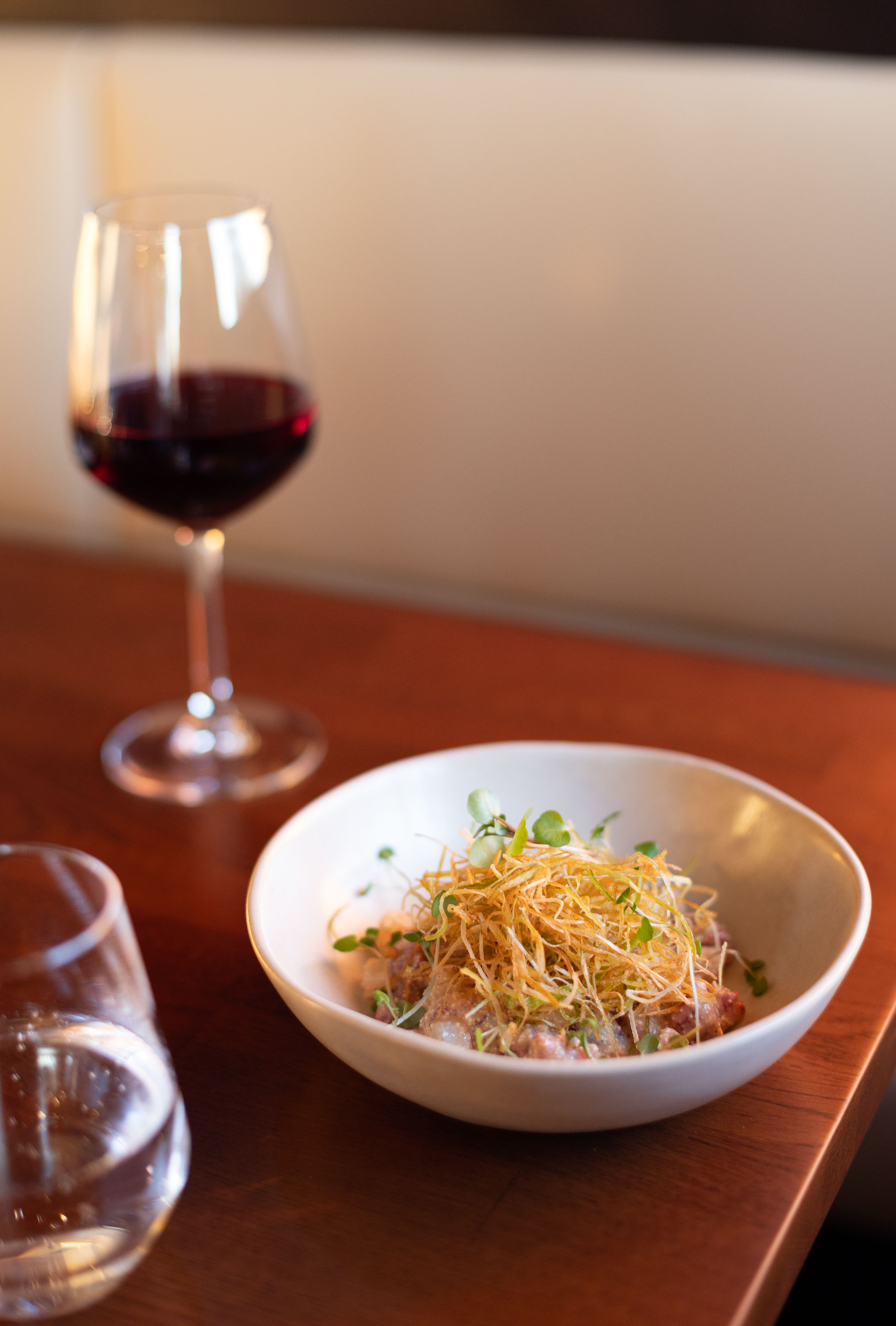 The beef tartare at Hamilton's Sage restaurant. Photo / Jess Koretz