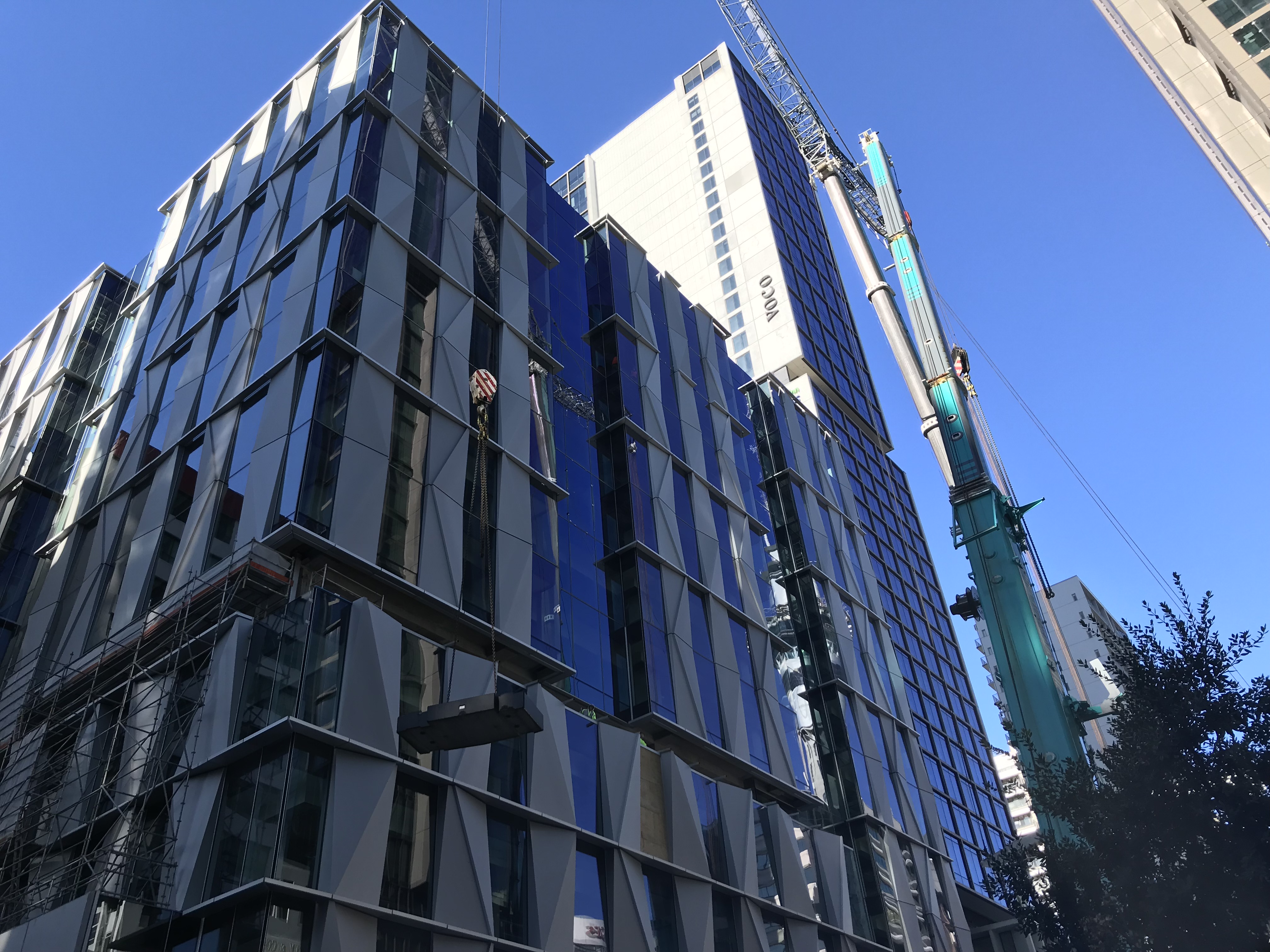 Cranes and construction at 50 Albert St, a new 12-storey, $650 million building development. It is expected to house offices for Spark and Milford Asset Management. Culum Manson of Mansons TCLM is developing the building.