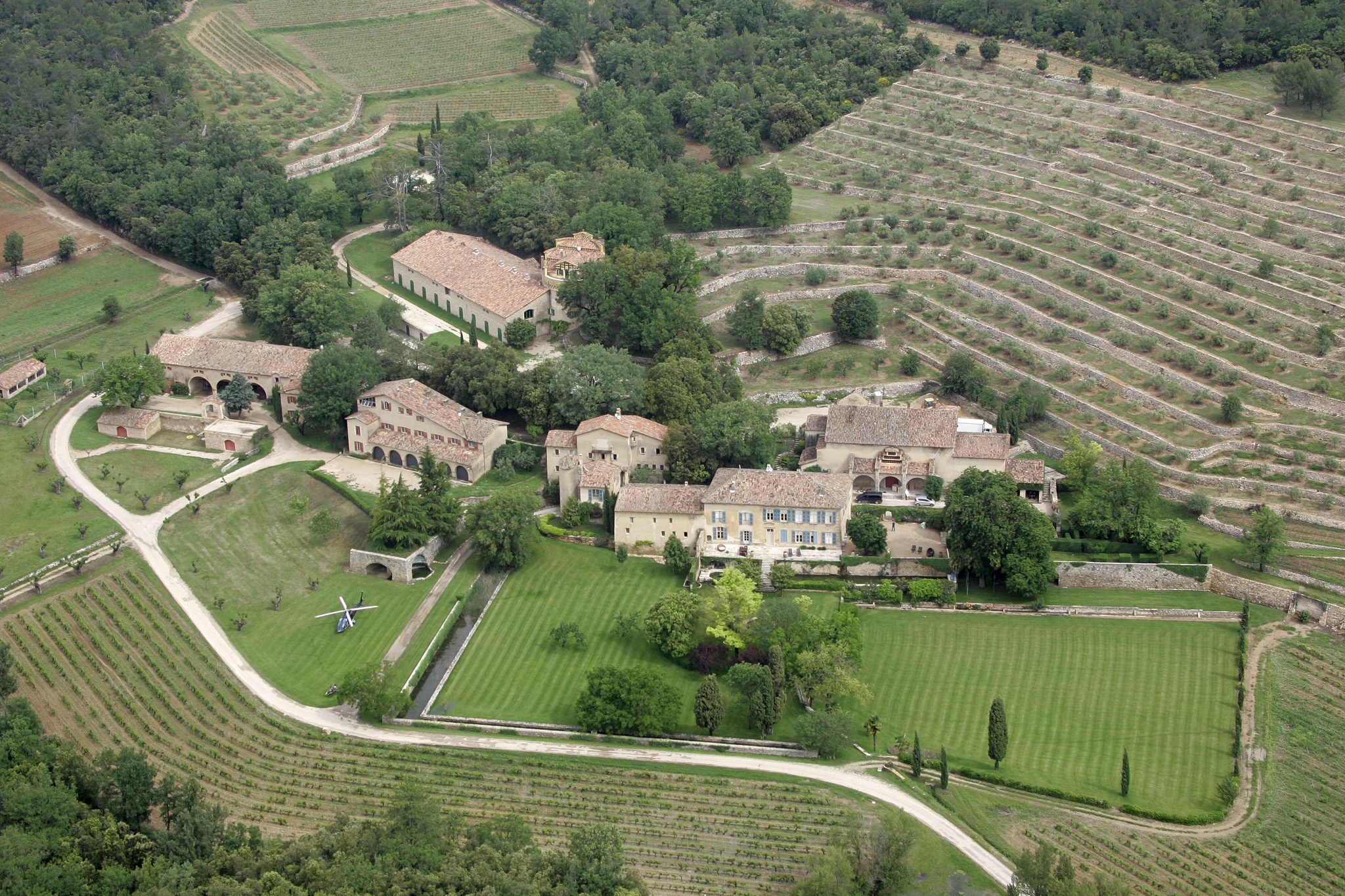 The Miraval property in Correns, near Brignoles, southern France, Saturday, May 31, 2008. Photo / AP