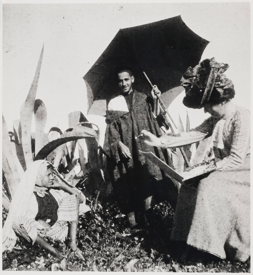 Frances Hodgkins in Morocco, 1903, E.H. McCormick Archive of Frances Hodgkins Photographs, E H McCormick Research Library, Auckland Art Gallery Toi o Tamaki.