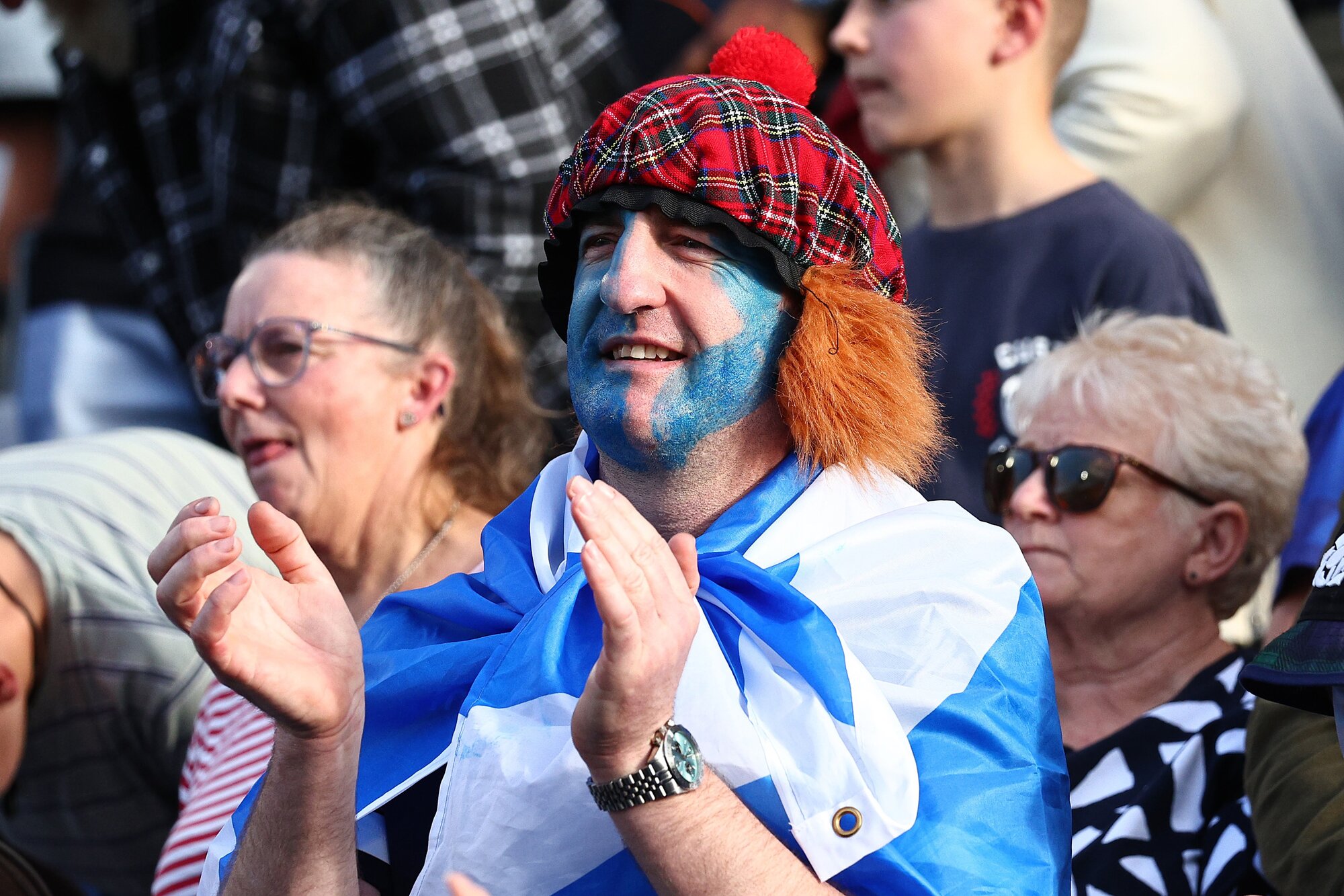 Scottish pride could be seen loud and clear at Semenoff Stadium on Saturday as the Māori All Blacks took on Scotland. Photo / Getty Images