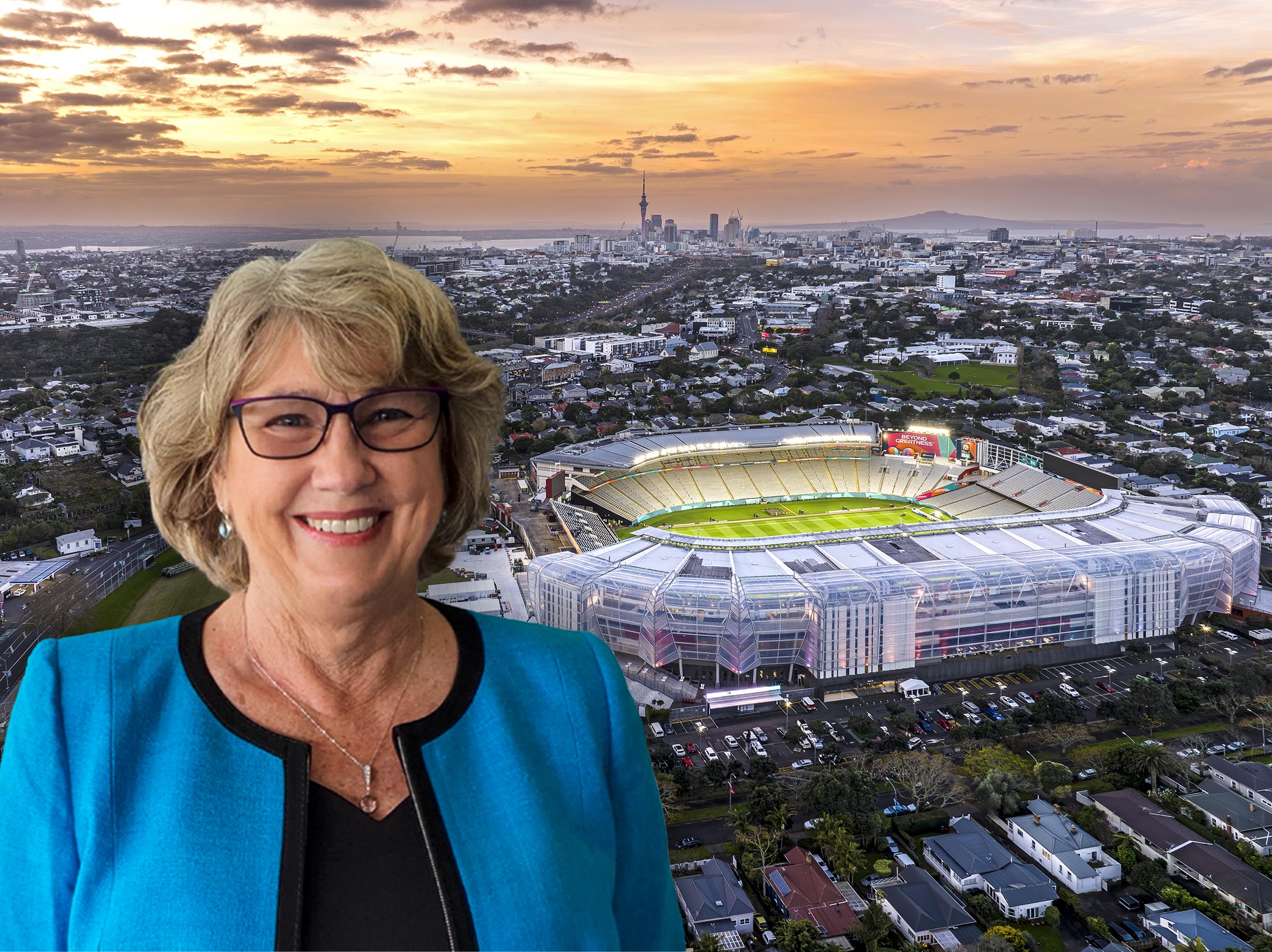 Vicki Salmon moved directly from the board of the Eden Park Trust to become the chair of Tātaki Auckland Unlimited in April 2023. Photos / Supplied