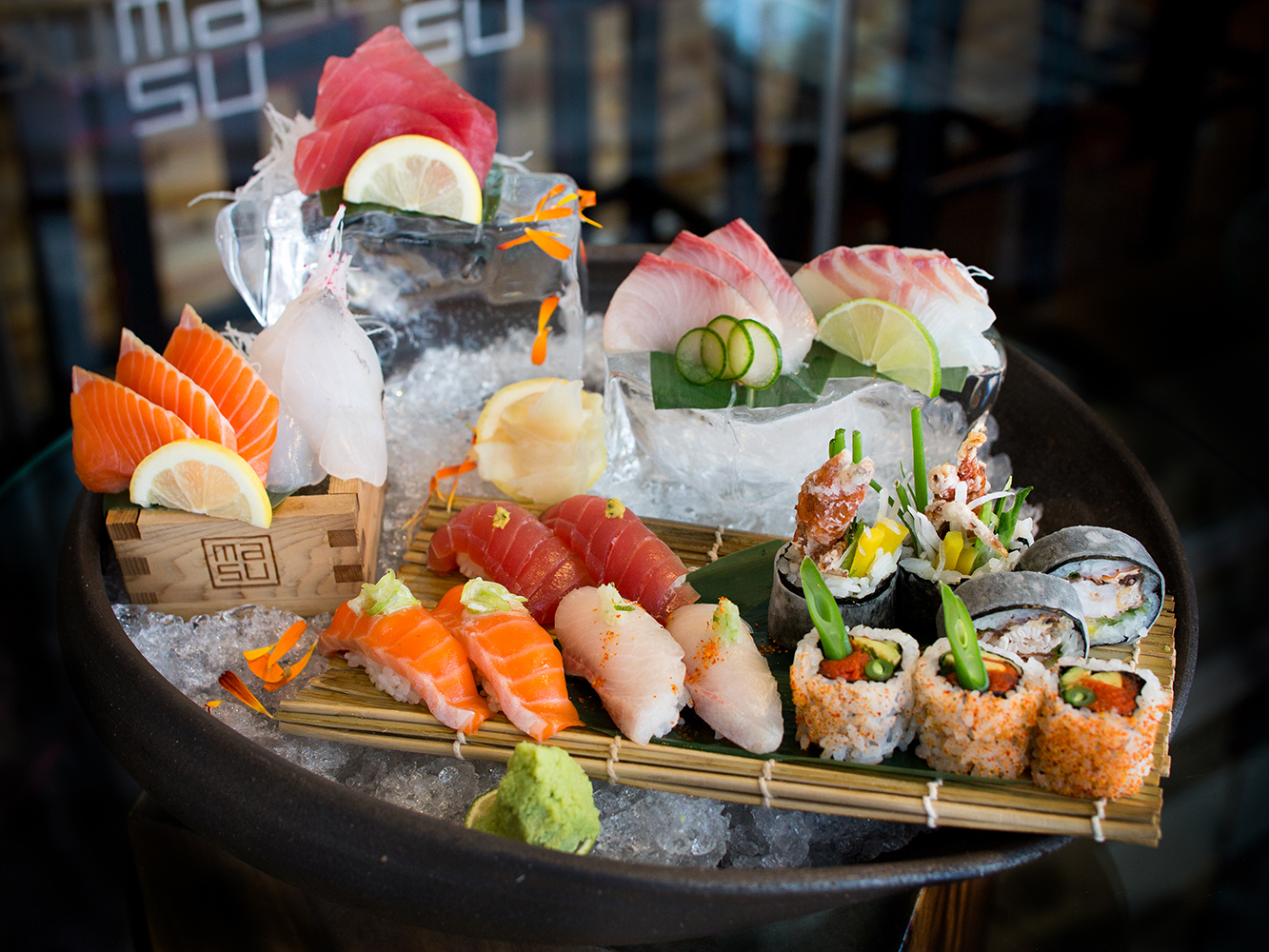 A selection of sashimi on the menu at Masu. Picture / Babiche Martens