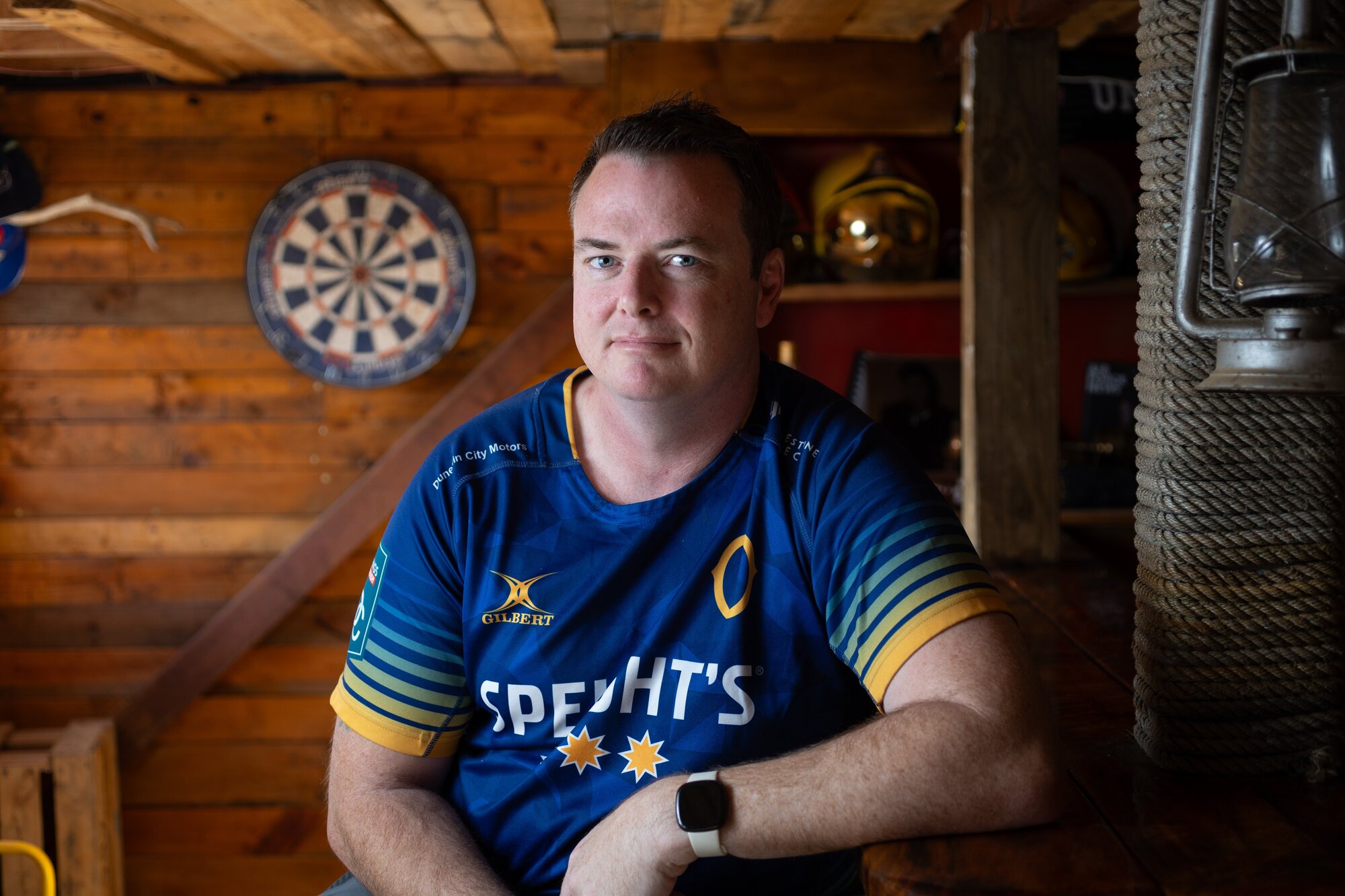 Royal New Zealand Air Force firefighter Sergeant Matthew Cameron-Glaze was diagnosed with sarcoma and had a tumour removed from his leg. Photo / Sylvie Whinray 