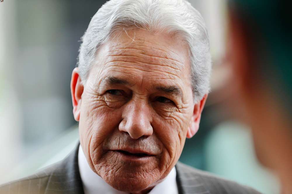 New Zealand First leader Winston Peters arrives at the Cordis Hotel in Auckland for further coalition talks with National. Photo / Dean Purcell