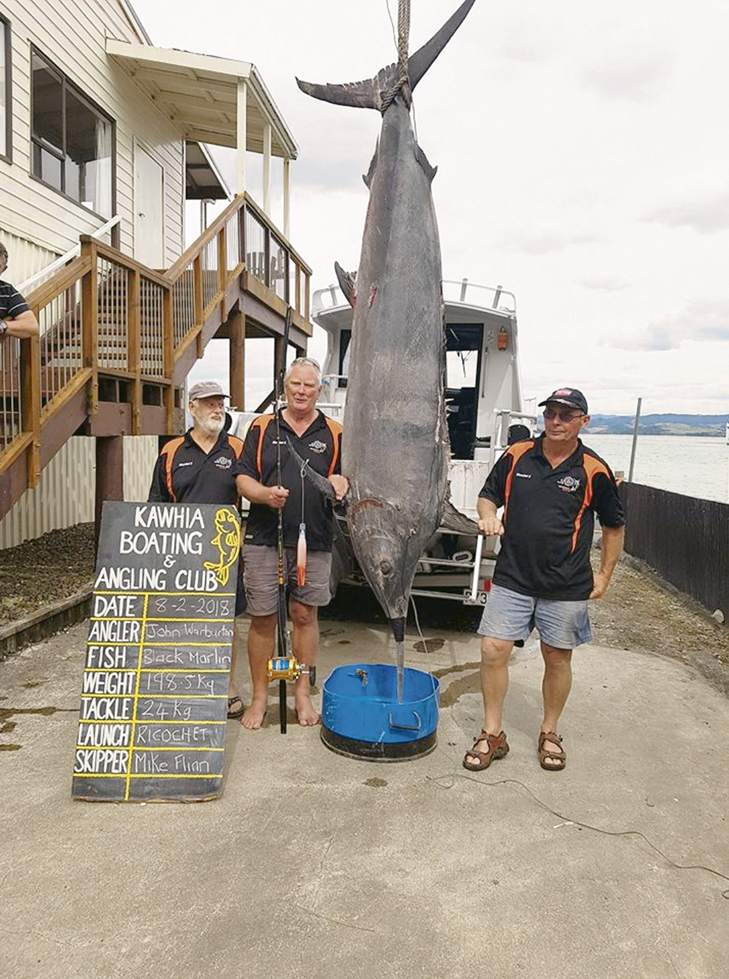 Kawhia: Black marlin a big catch for fishing mates - NZ Herald