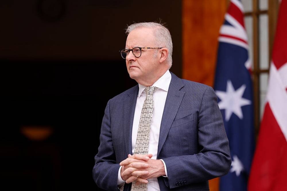 Anthony Albanese's televised address was criticised as lacking substance. Photo / Getty Images