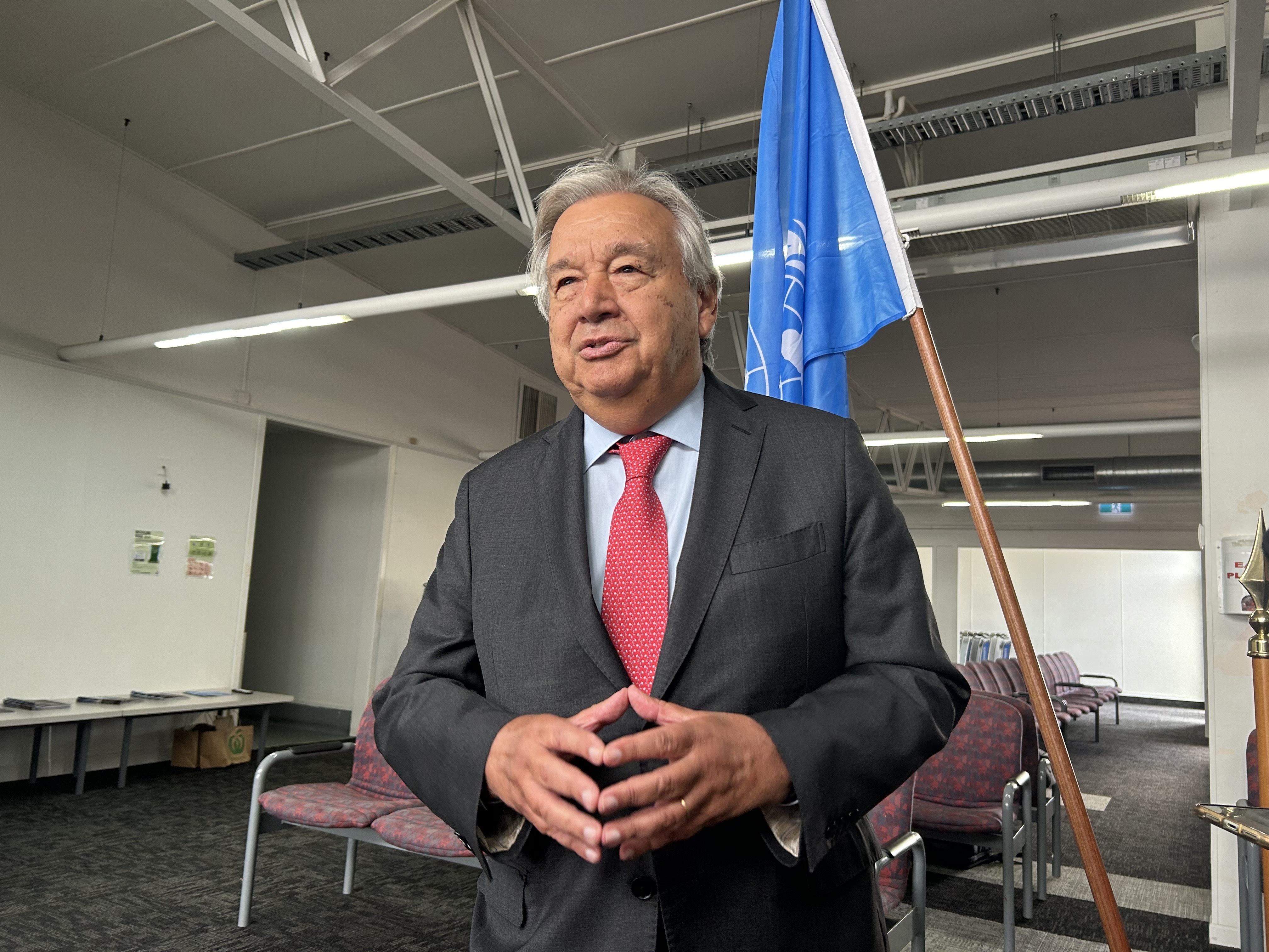 United Nations Secretary-General Antonio Guterres is calling on high-emitting countries to support Pacific nations. Photo / Adam Pearse