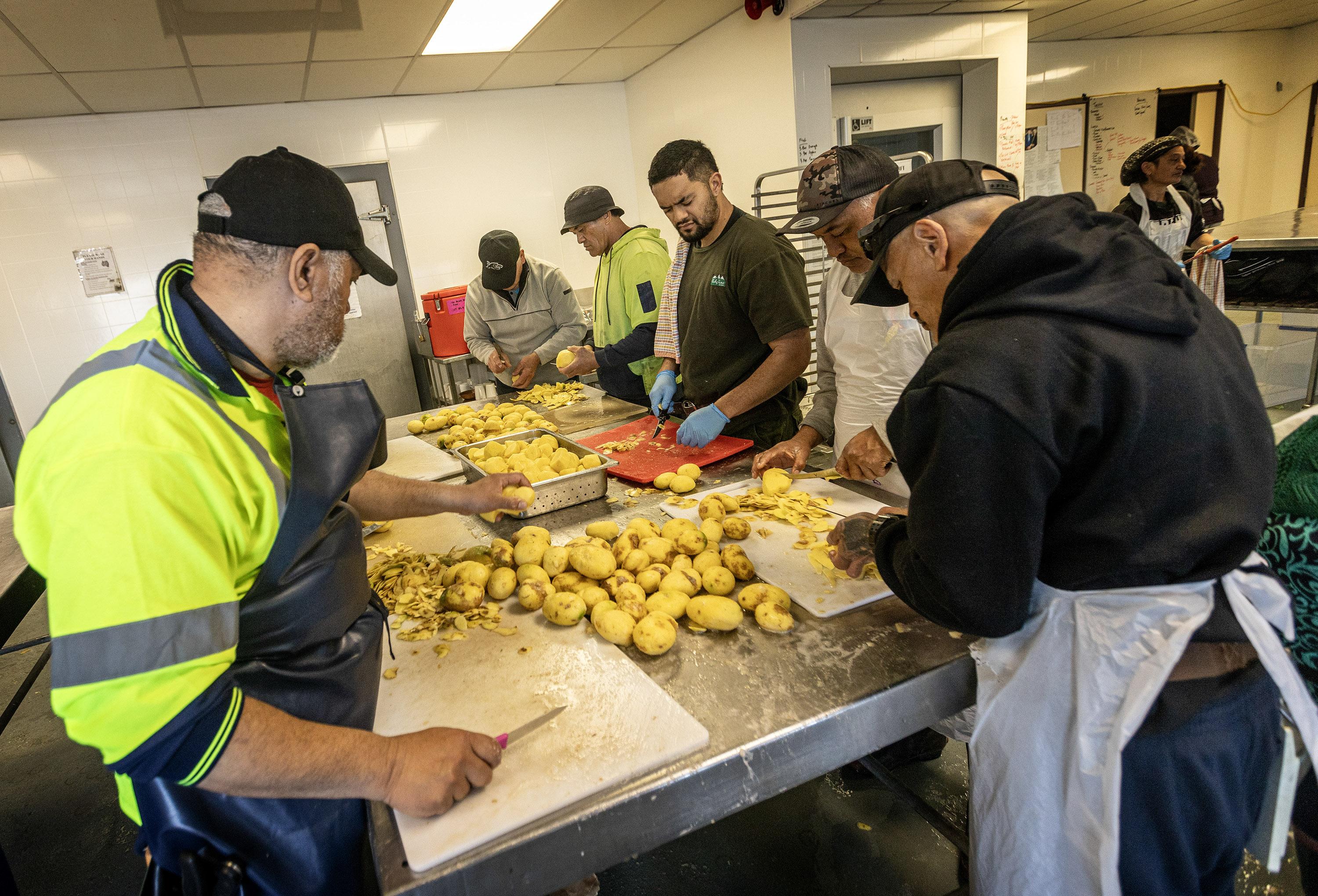 Dungeon staff build kotahitanga with each batch of food being prepared. Photo / Mike Scott