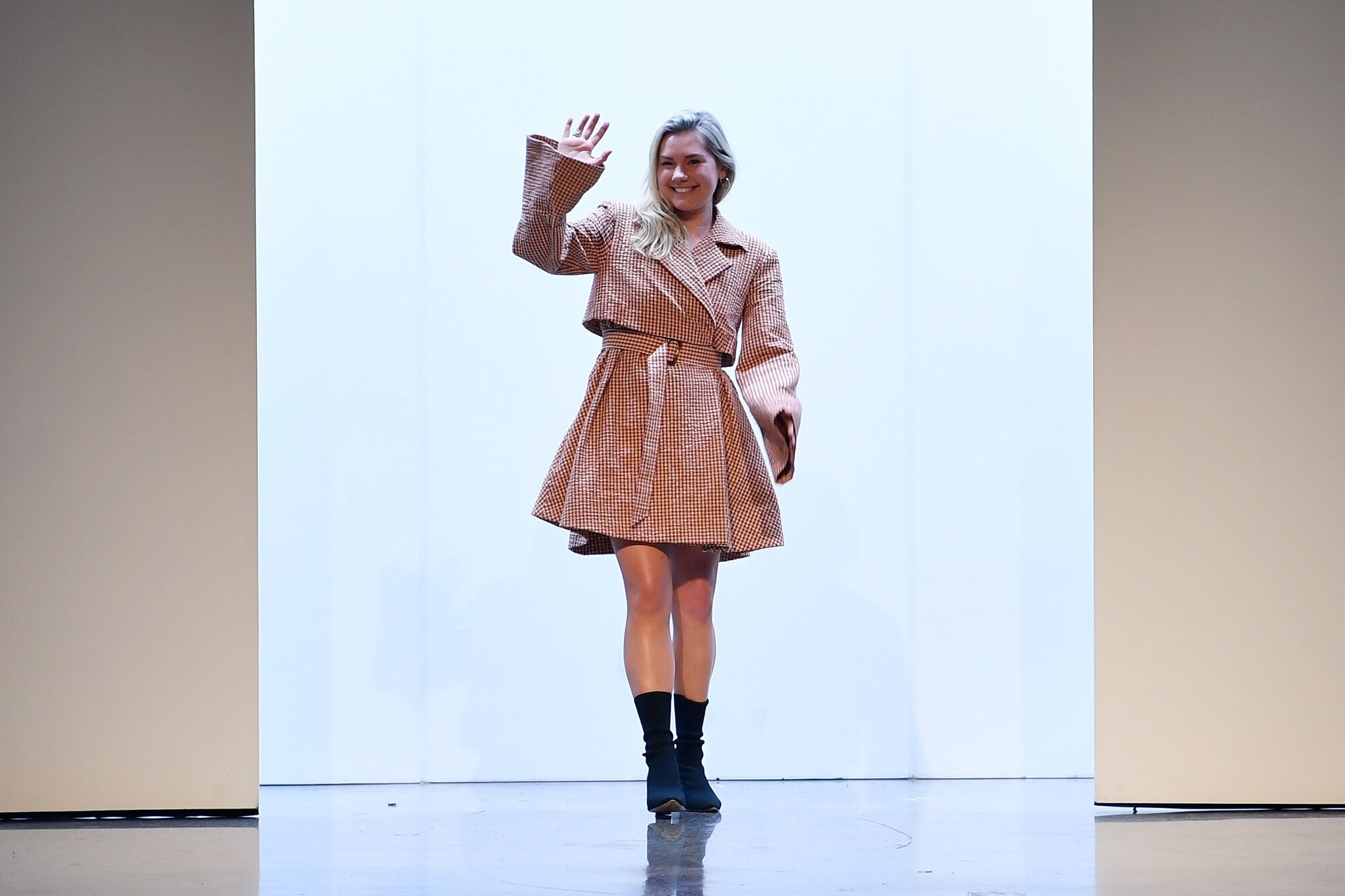 Caitlin Crisp, pictured here at NZFW 2018, is one of the designers on the schedule for the inaugural Christchurch Spring Fashion Festival, NZ Fashion Week's first official event in partnership with the city. Photo / Getty Images