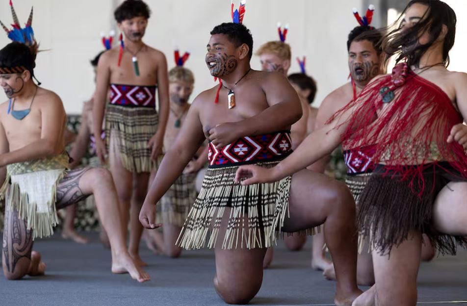 Sacred Heart College Kapa Haka Group. Photo / Te Ao News