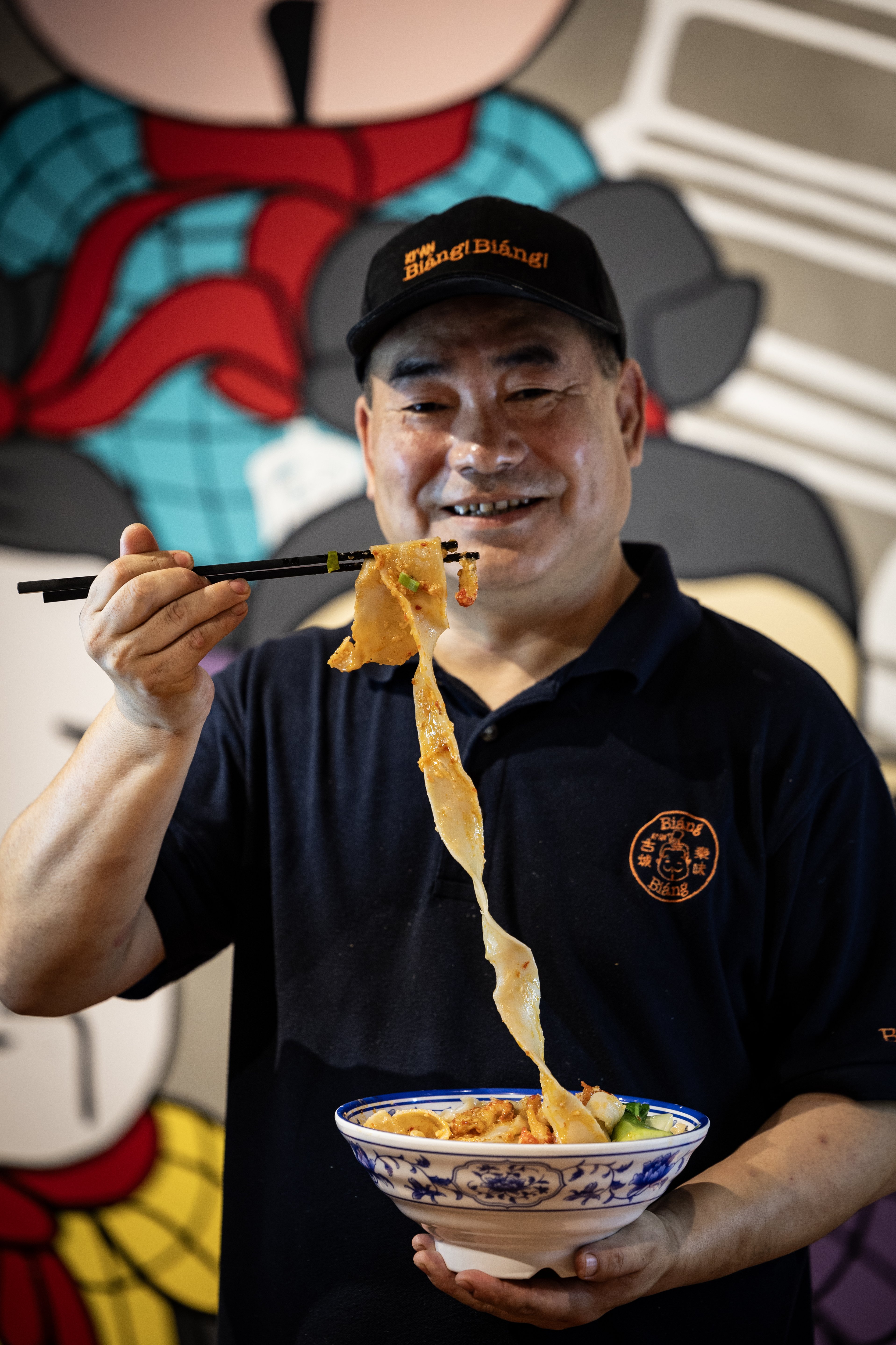 Biang Biang Noodles chef Fengmin Yang says eating noodles during Chinese New Year will bring you longevity. Photo / Jason Oxenham
