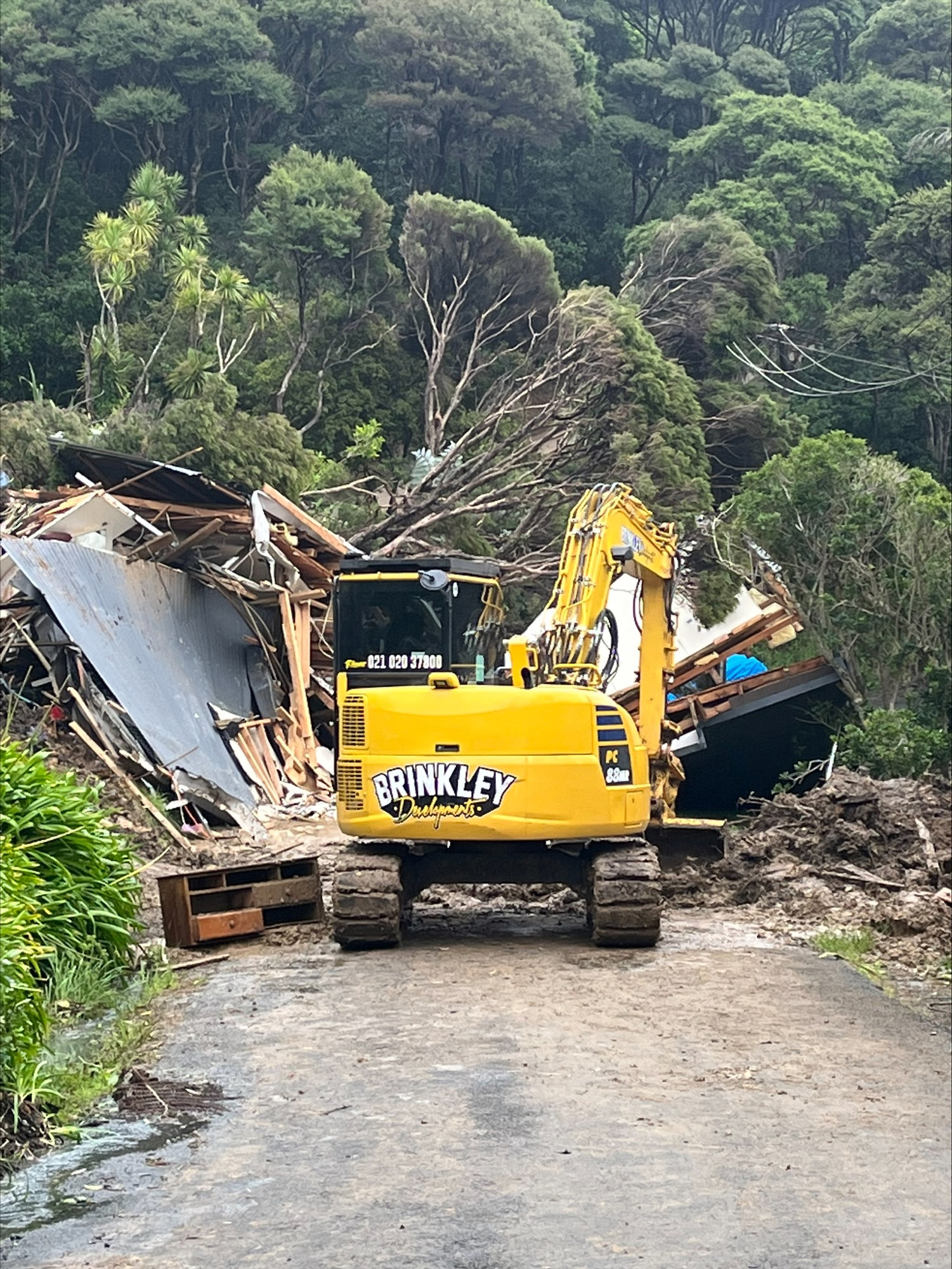 Storm-damaged properties in places such as Piha are being offered for community use. Photo / Paul Gillick

