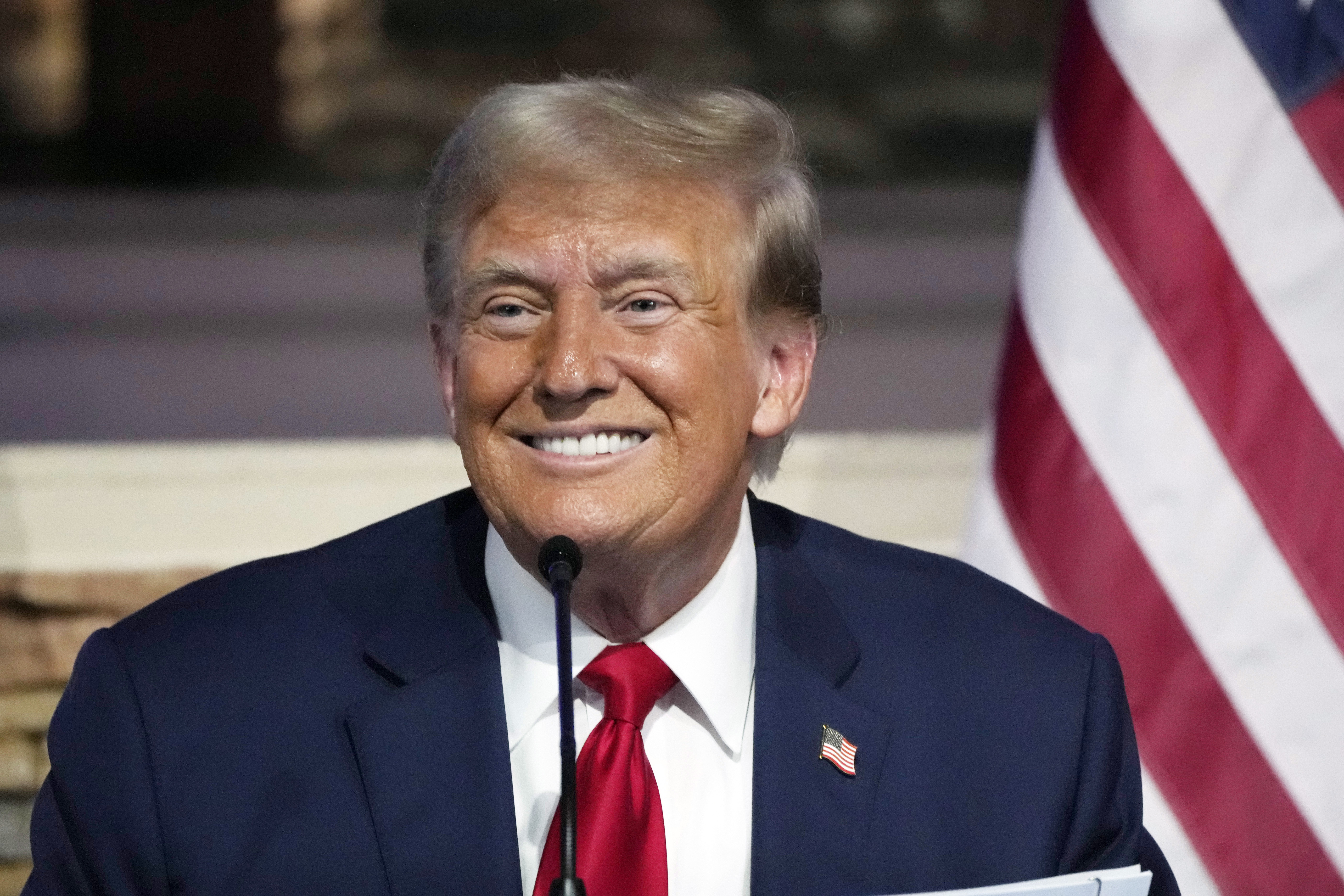 Donald Trump's presidential campaign and the Republican National Committee said they raised US$141m (NZ$230m) in May. Photo / AP