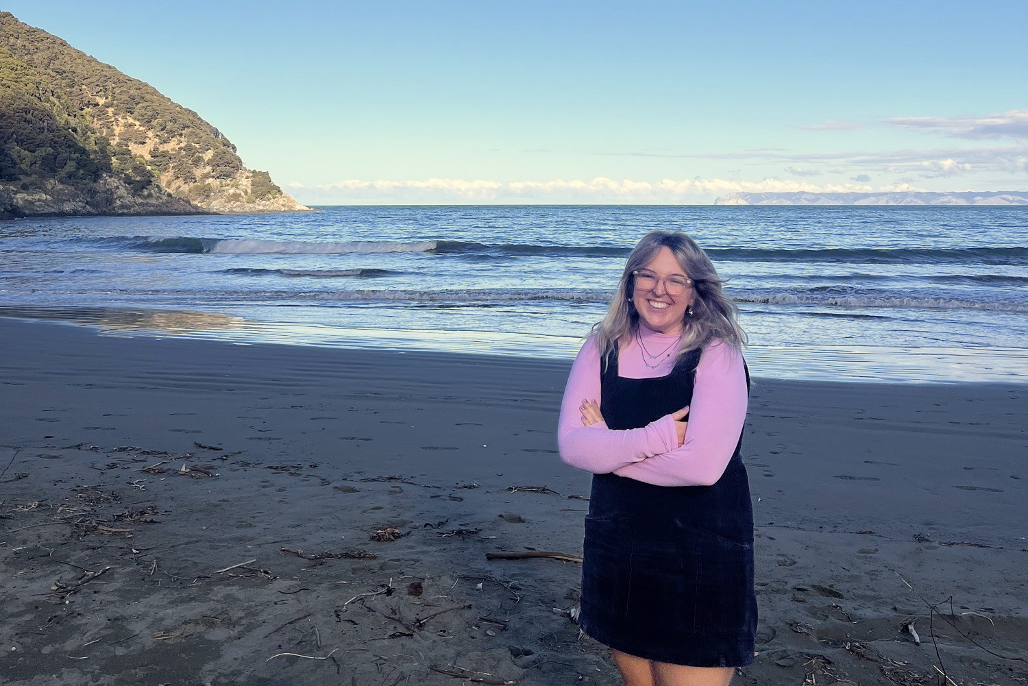 Lucy Blakiston at Whites Bay, between Blenheim and Picton.