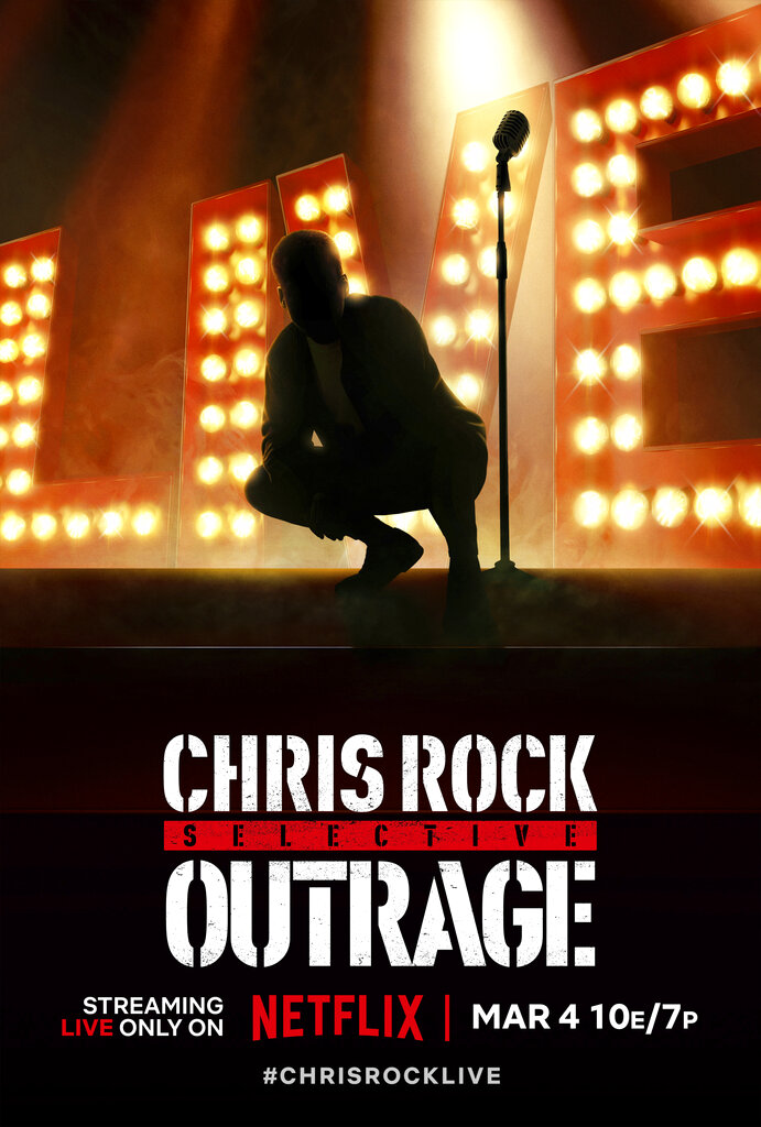 Chris Rock: Selective Outrage streamed live on March 4. Photo / via AP