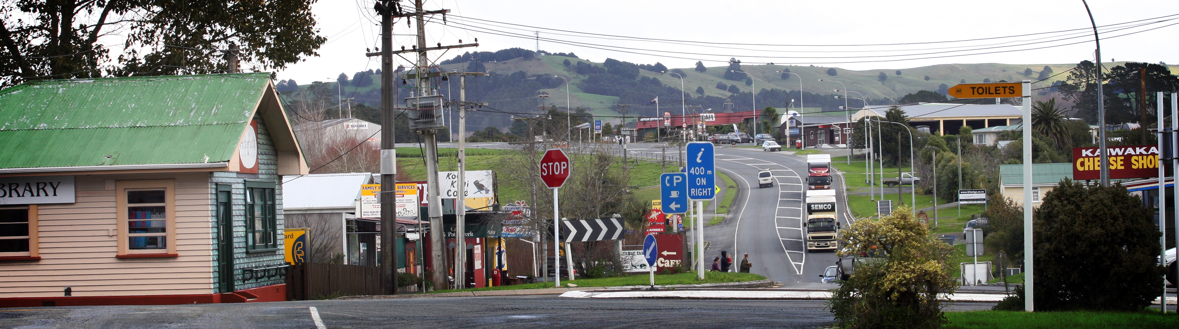 The Kaipara town of Kaiwaka, straddling State Highway 1 just south of the Brynderwyns, had the highest median property resale gain in Northland last year. Photo / NZME