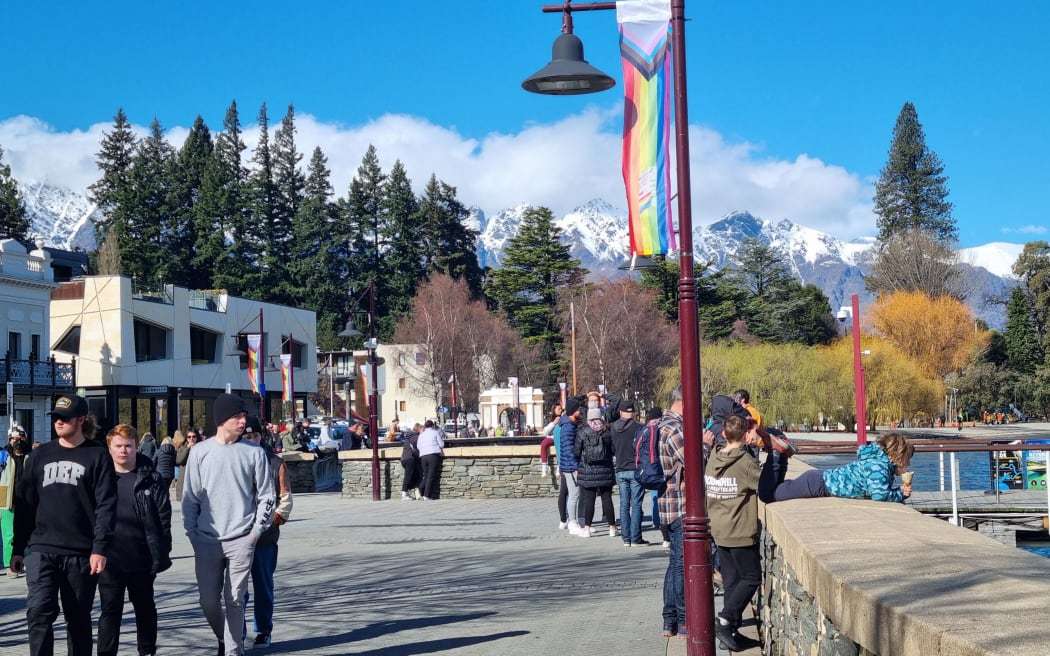 Some budget travellers to centres like Queenstown end up making their lives in Aotearoa, a business owner says. Photo / Tess Brunton