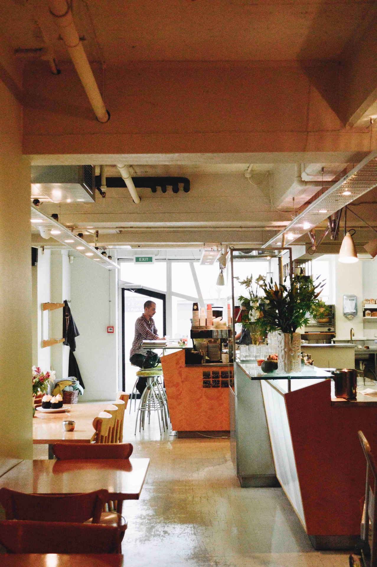 Nikau Café is one of the few buildings still open in Wellington's Civic Square. Photo / Supplied.