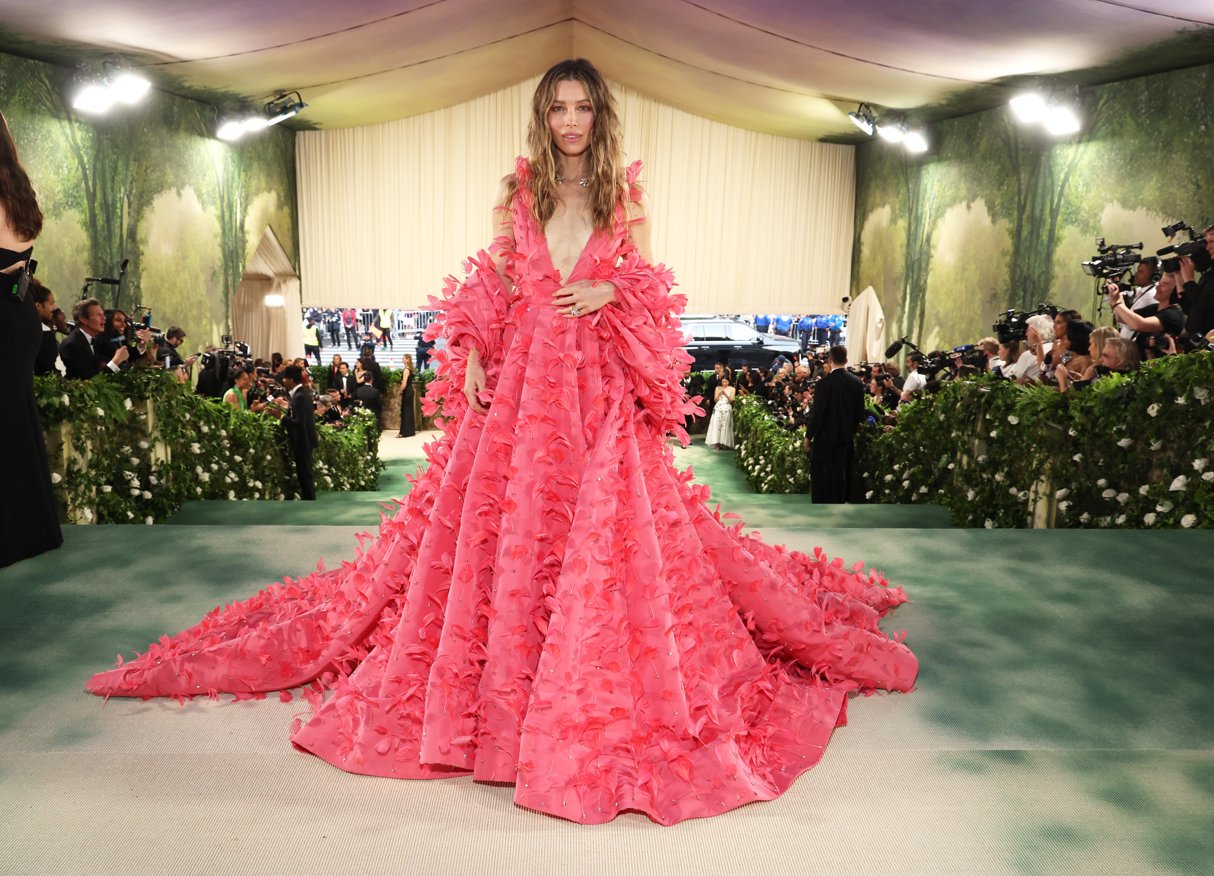 Jessica Biel attends today's Met Gala celebrating